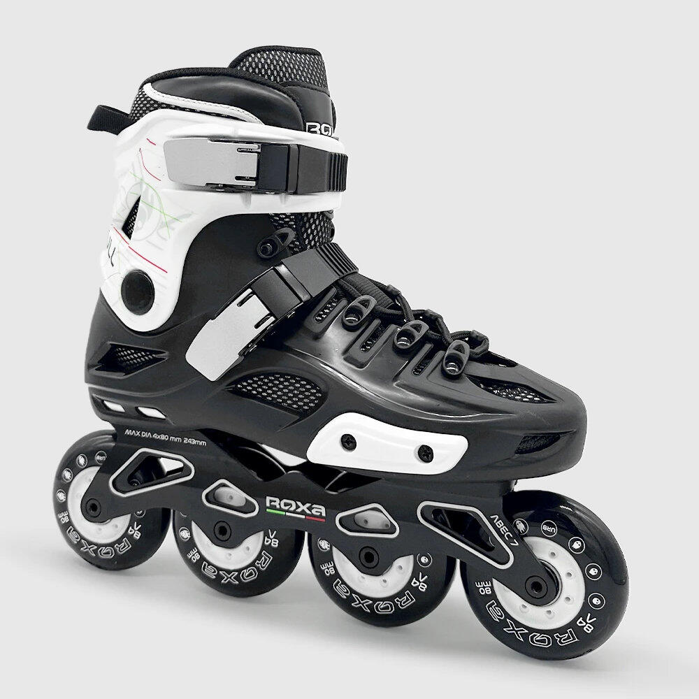 Volwassen inline skates Freeskate Skull Zwart/Wit 1/4