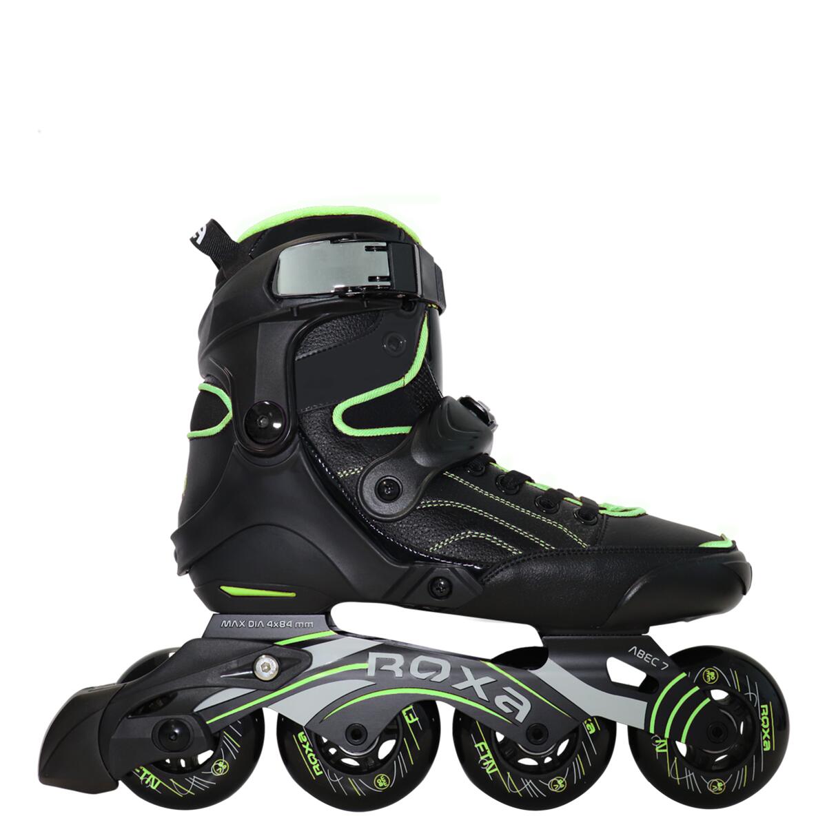 PATINES LÍNEA HOMBRE FITNESS ROXA PUNCH NEGRO Y VERDE 1/4