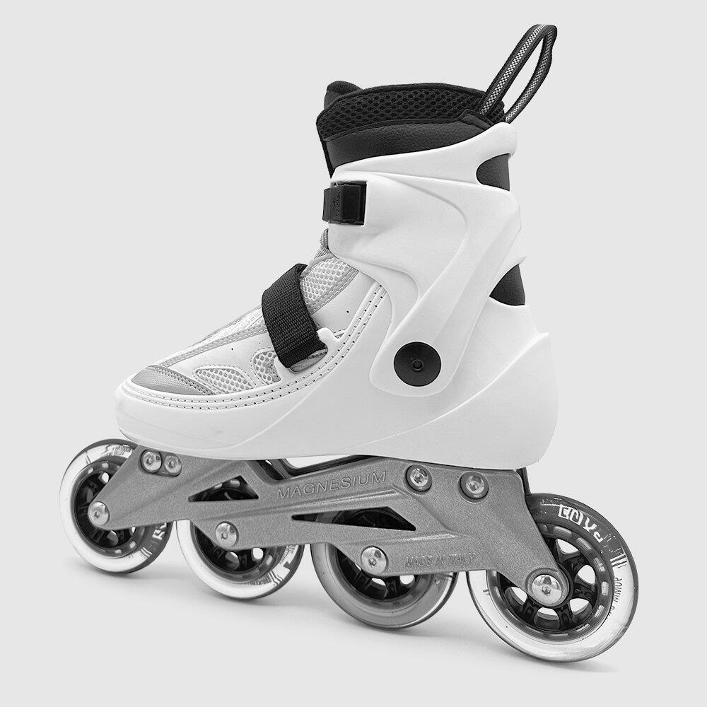 Patins en ligne adultes F-9 blanc 3/4
