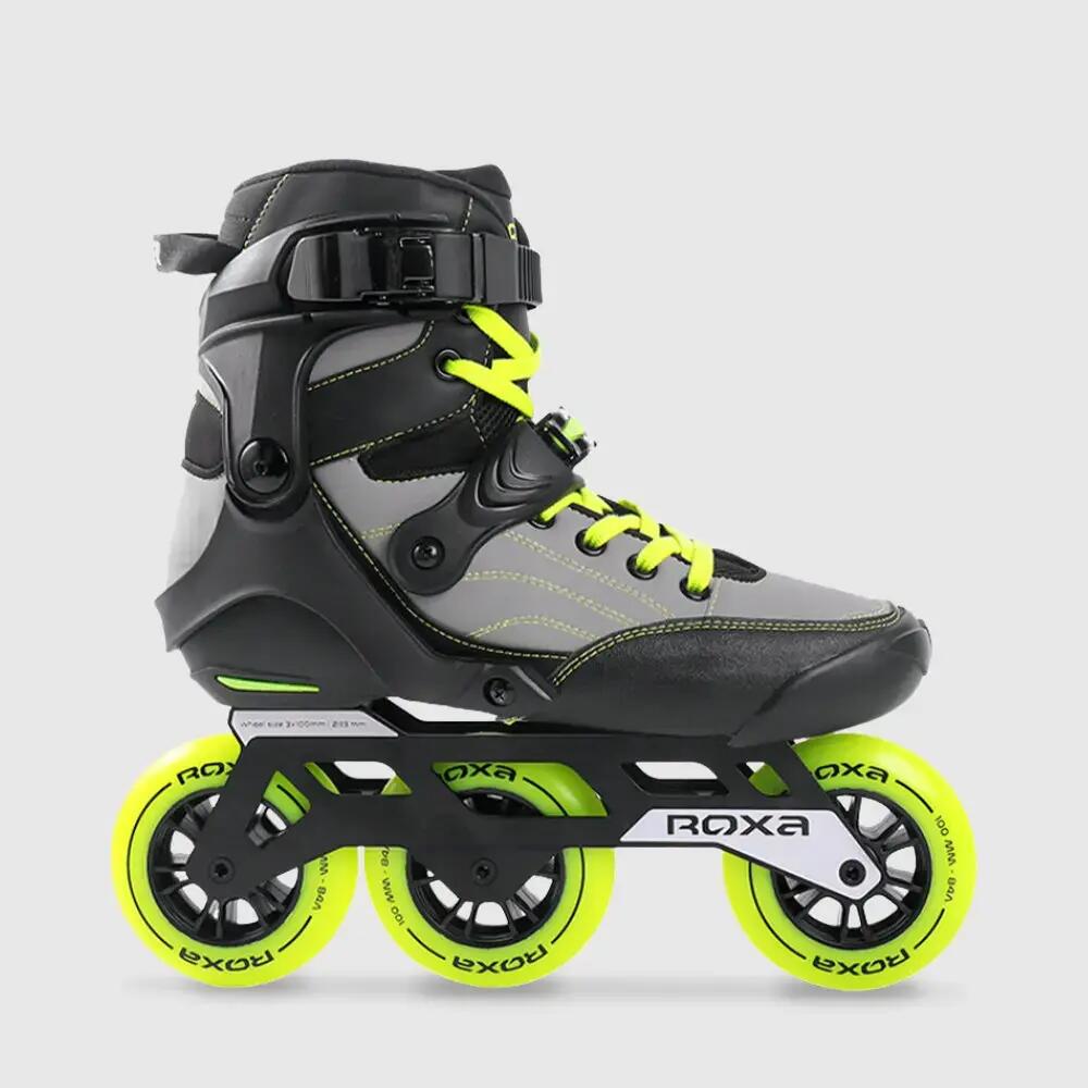 Adult X-MAZE Grey/Fluorescent Inline Skates