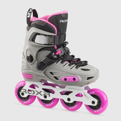 PATINES LÍNEA NIÑOS AJUSTABLE X-Drop G negro y blanco