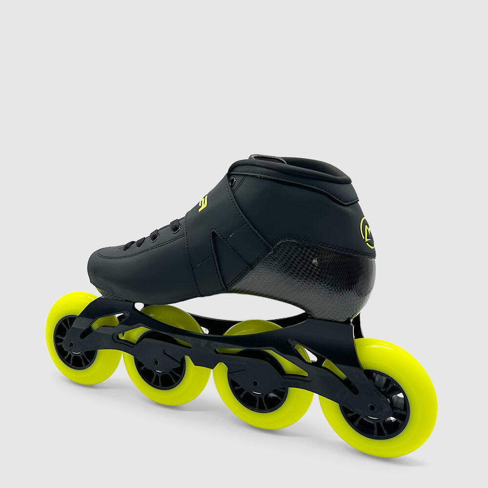 PATINES VELOCIDAD ROXA GAMMA 90mm negro y fluorescente 3/4