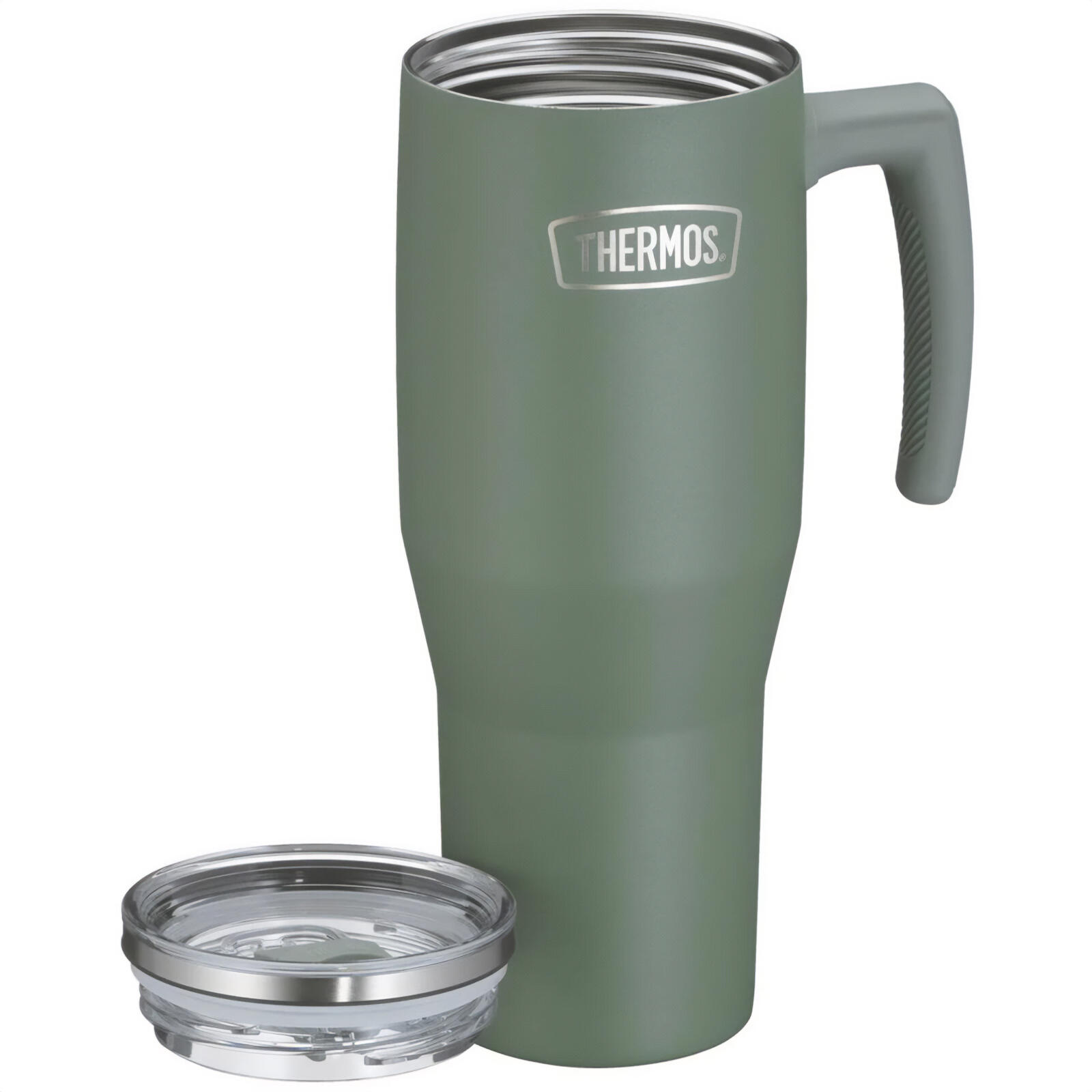 Trinkbecher Refreshing Isolierbecher Trinkflasche Griff Strohhalm 1,1 L 2/7