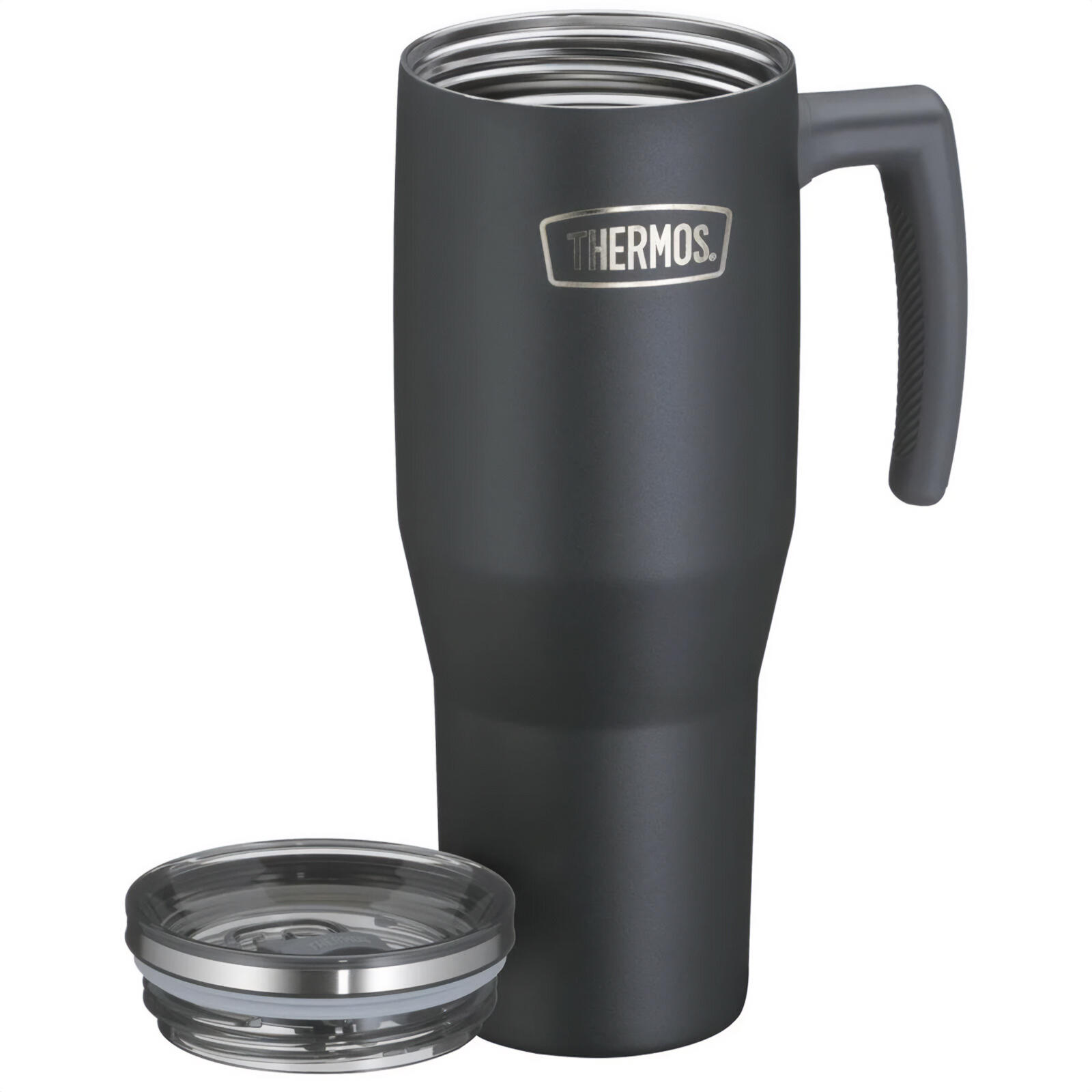 Trinkbecher Refreshing Isolierbecher Trinkflasche Griff Strohhalm 1,1 L 2/7