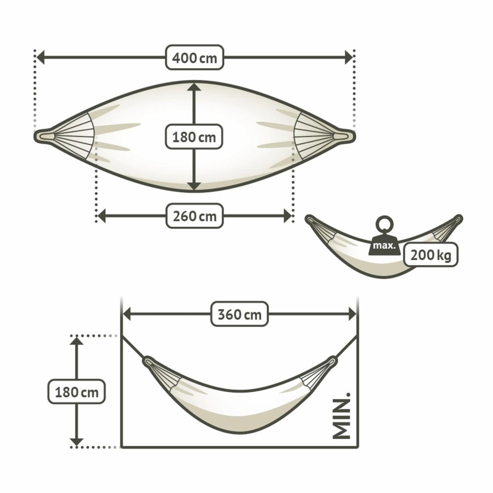 Hamac 180x400cm La Siesta 5/5