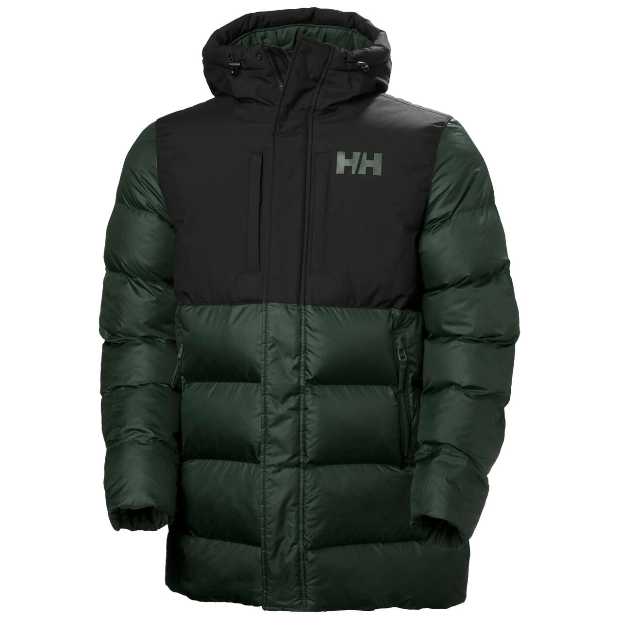 Helly Hansen - Doudoune Longue À Capuche Helly Hansen Active - Doudoune Synthétique - Noir|vert - Decathlon