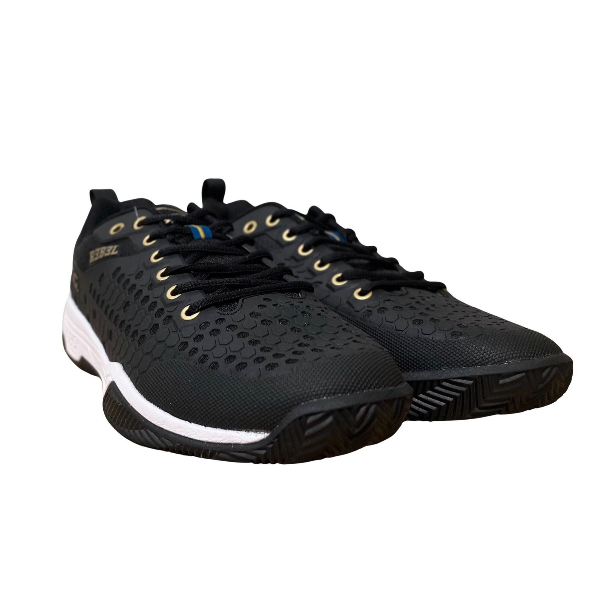 Sapatilhas Salming Rebel Preto Ouro Branco 5/5