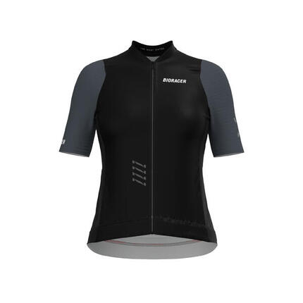 Maillot Cyclisme Manches Courtes Femme - Icon Black/Anthracite