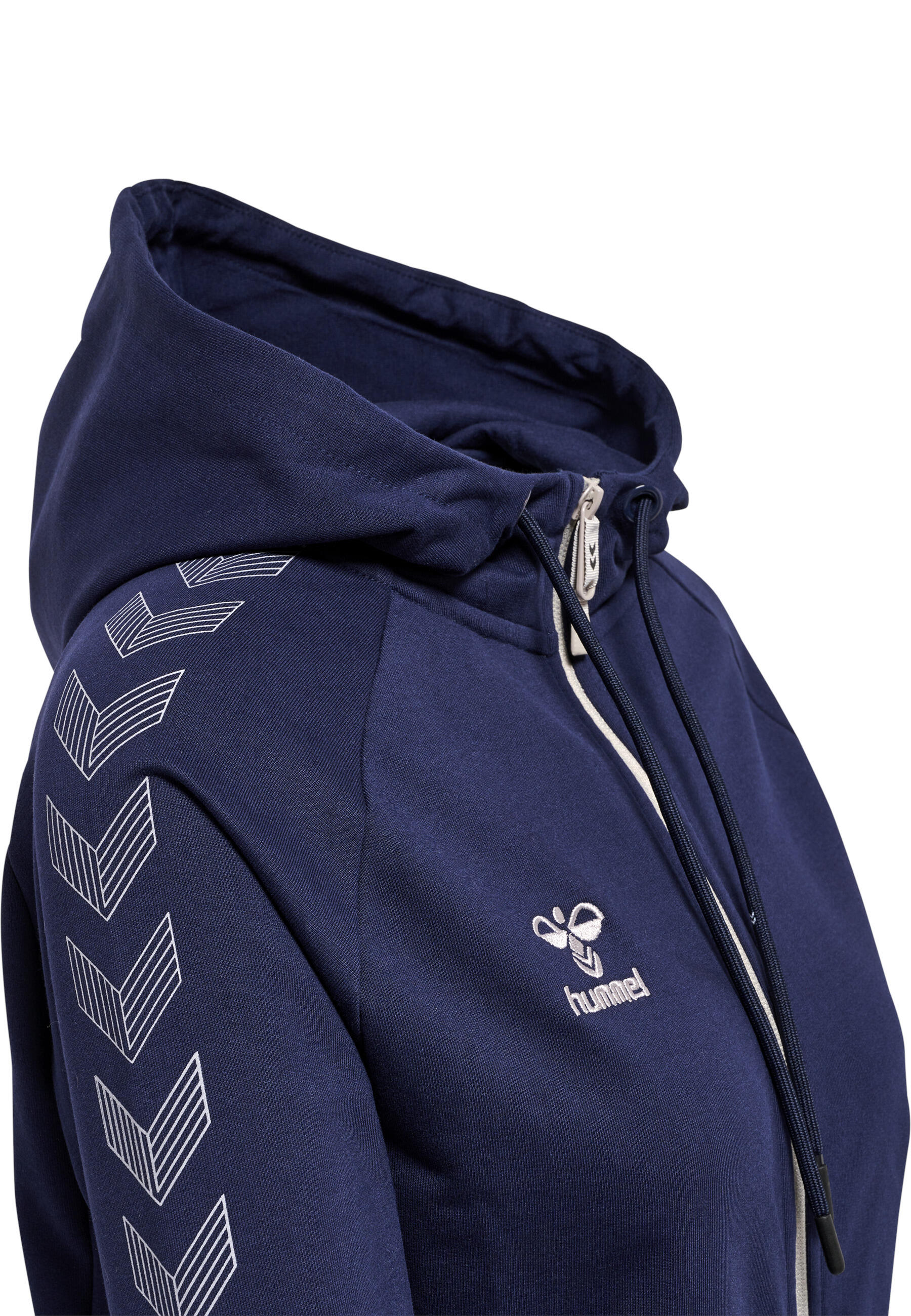 Sweatshirt mit Kapuze und Reißverschluss aus Baumwolle, Damen Hummel Move Grid 3/7