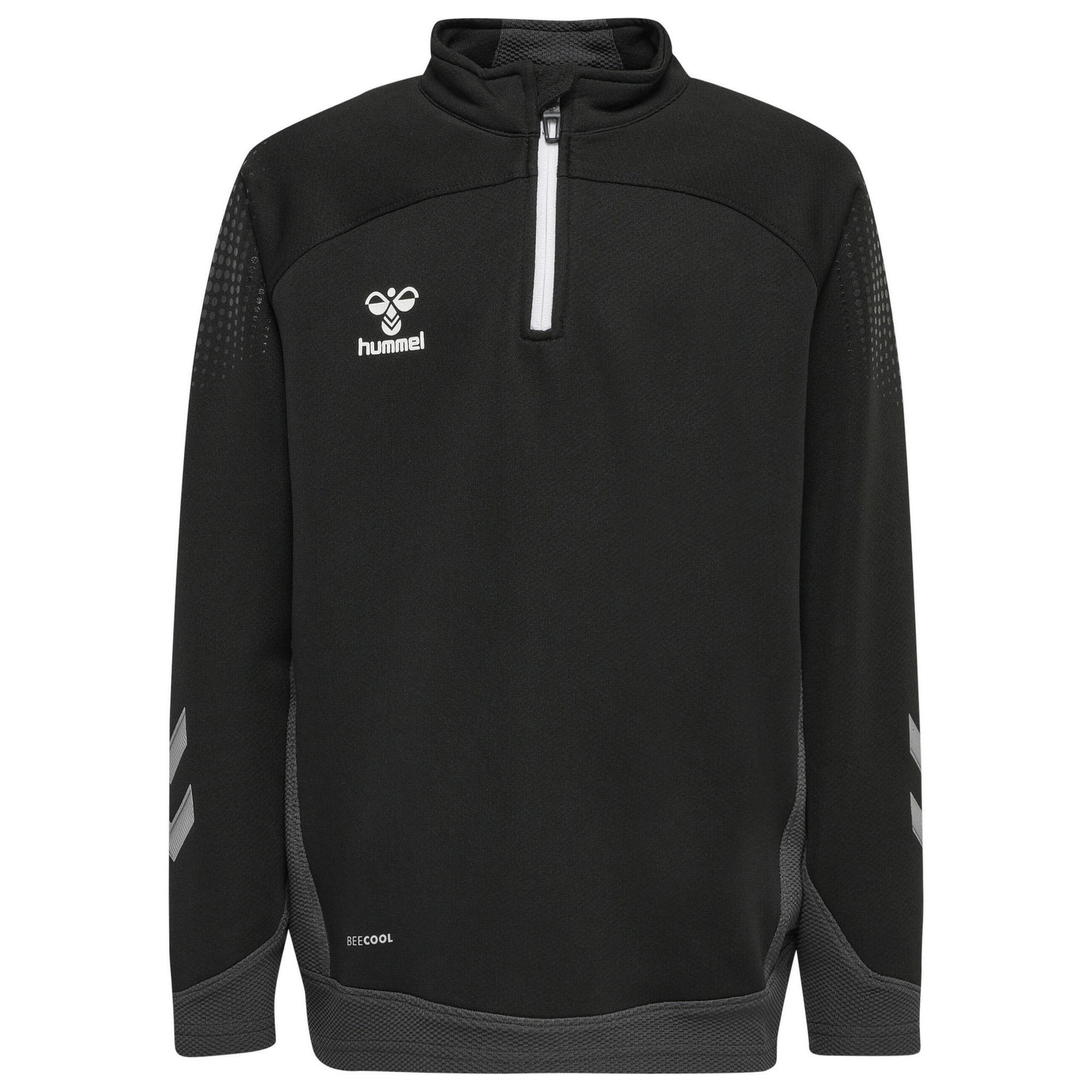 Hummel - Demie-fermeture Éclair Zip Sweat-shirt Hmllead Enfant Hummel - Sweat-shirt - Noir - 4 À 6 Ans - Decathlon
