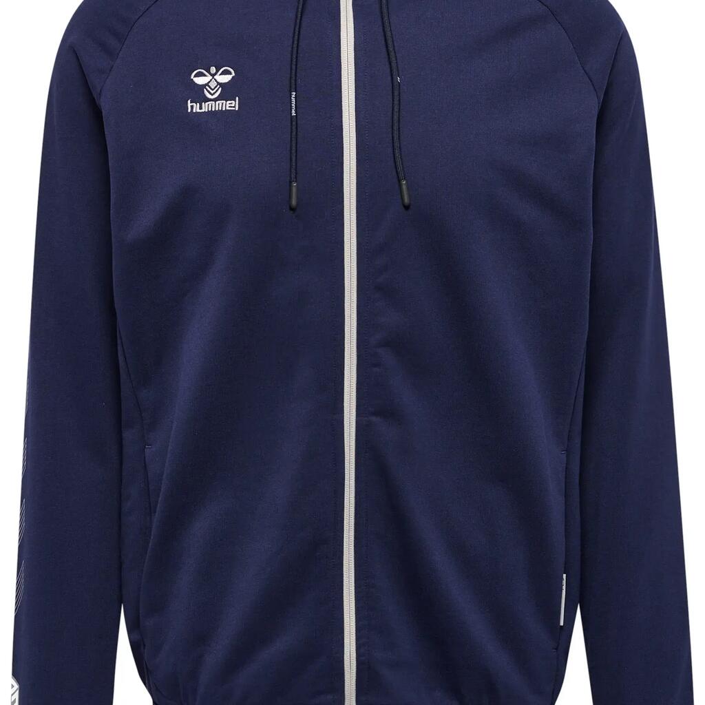 Cotton zip-up hoodie Hummel Move Grid
