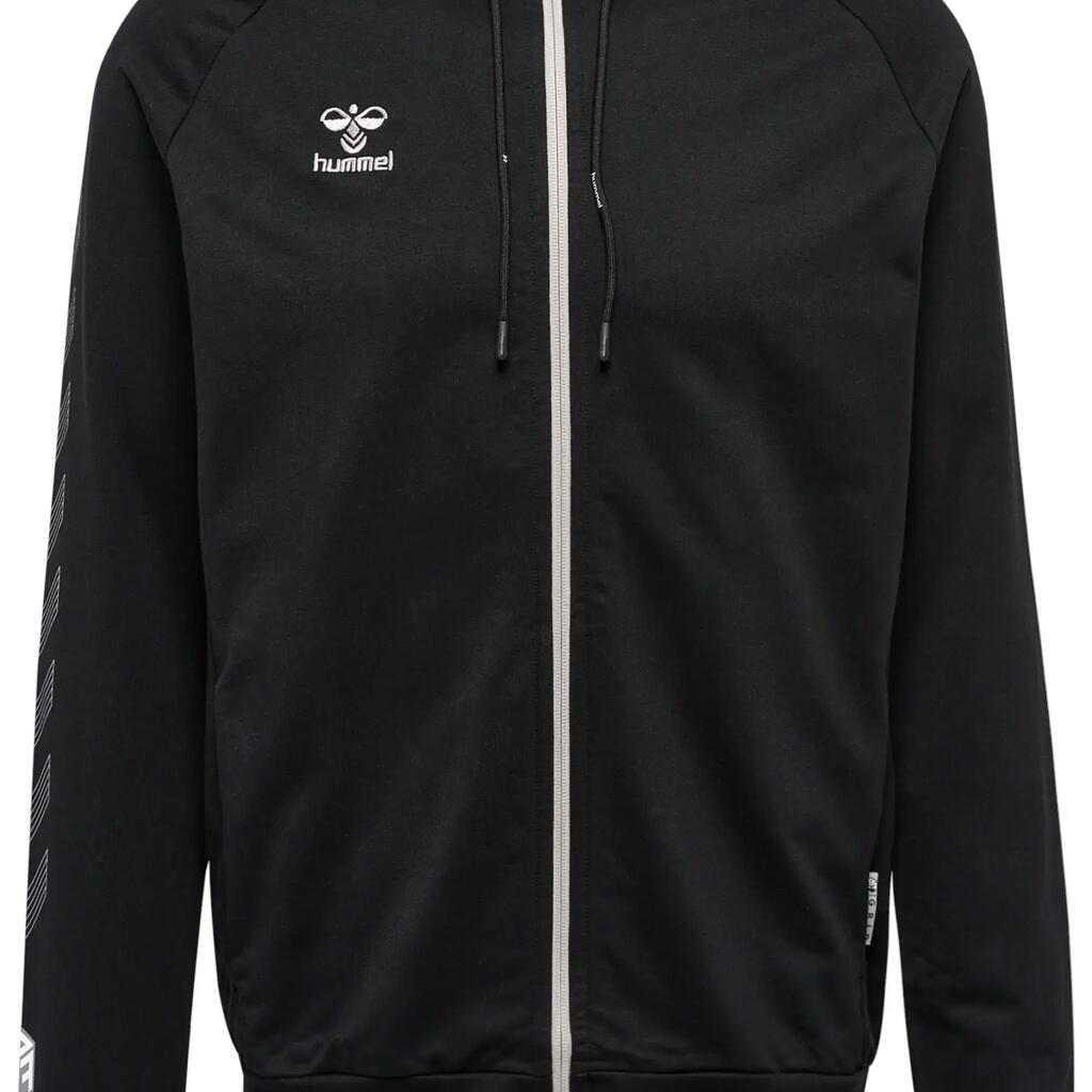 Cotton zip-up hoodie Hummel Move Grid