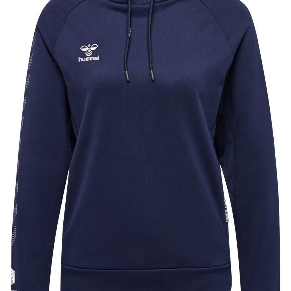 Women's cotton hooded sweatshirt Hummel Move Grid