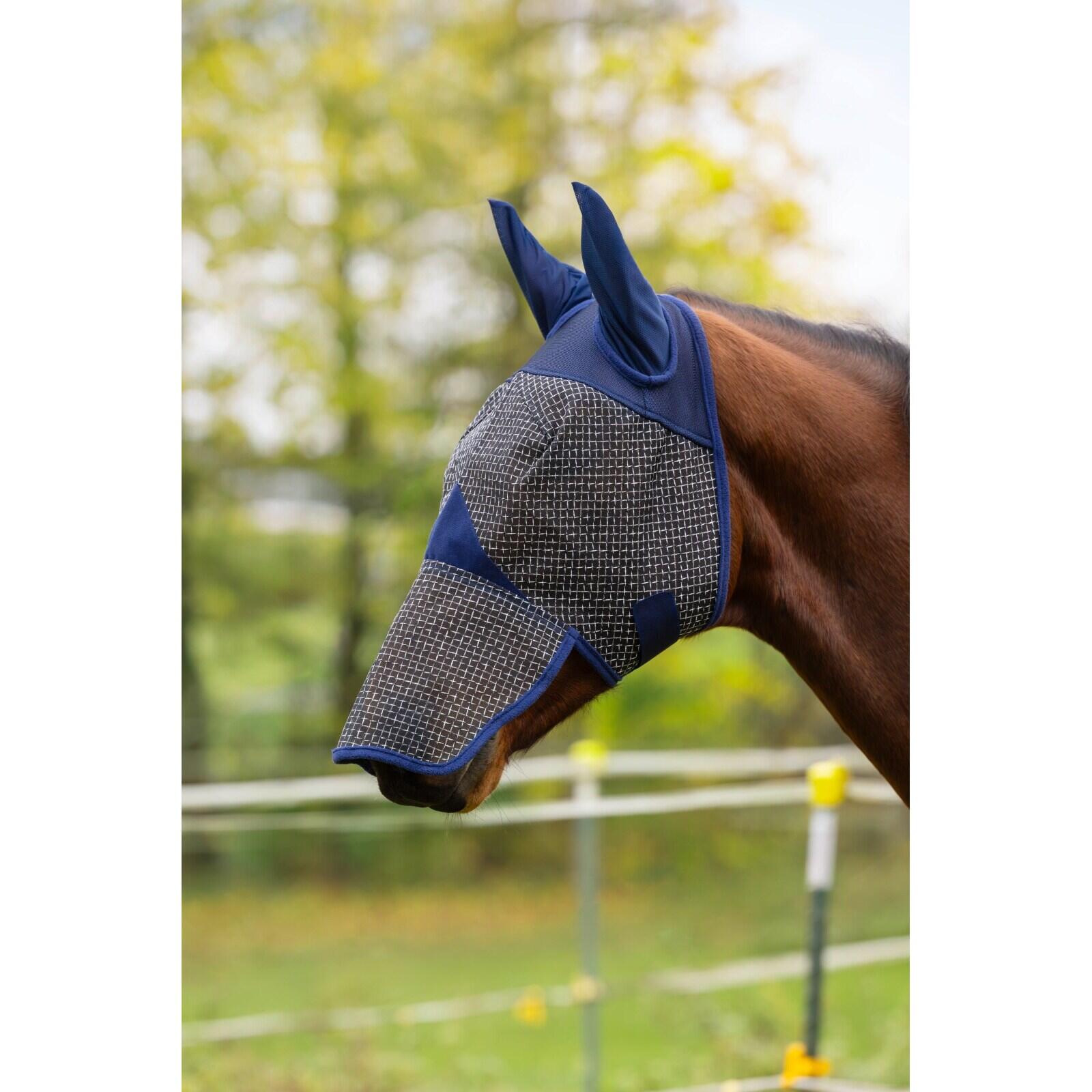 Máscara anti-moscas para cavalo com proteção Covalliero 2/2