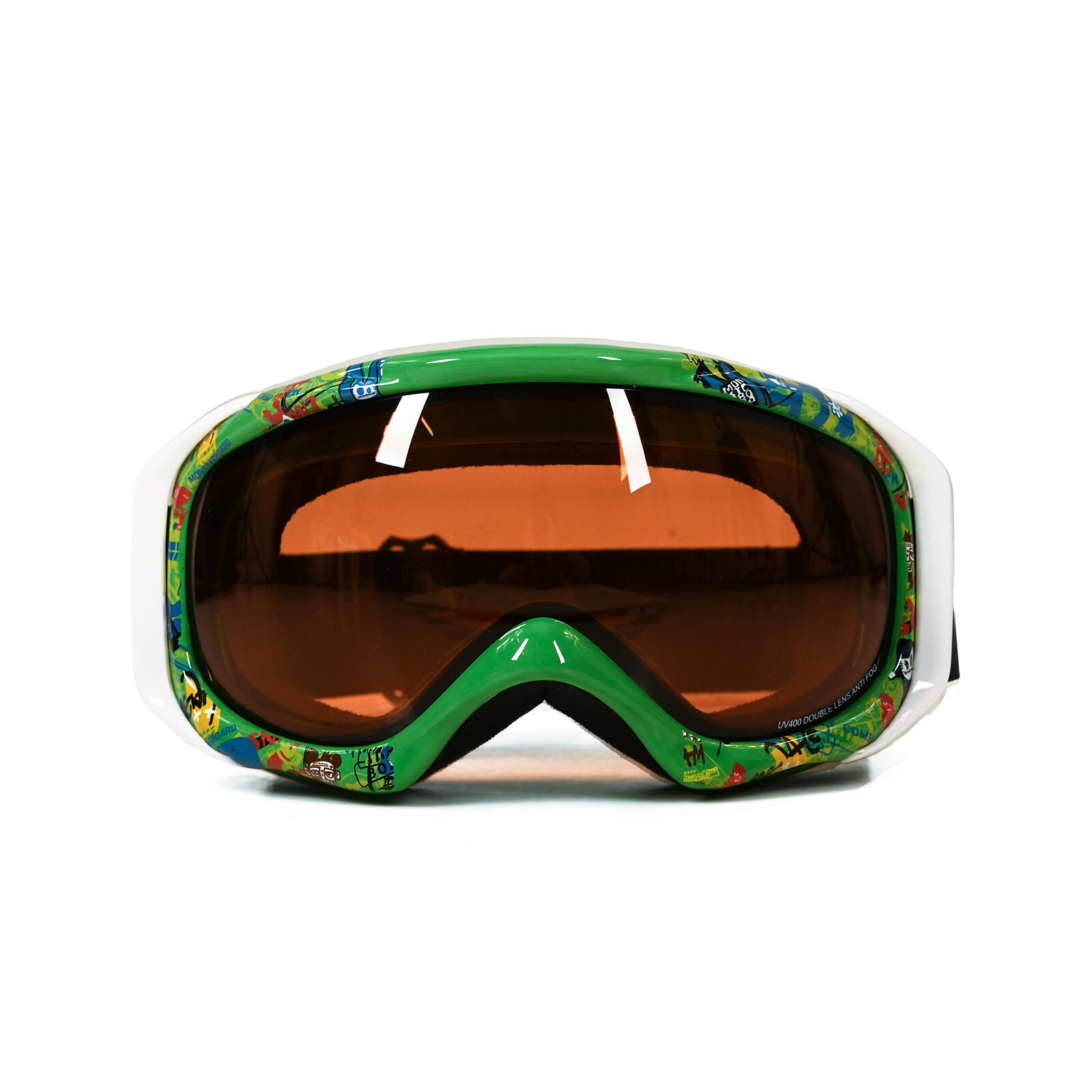 Gafas de snowboard Trans Rider Rookie Junior modelo especial talla única verde 3/4