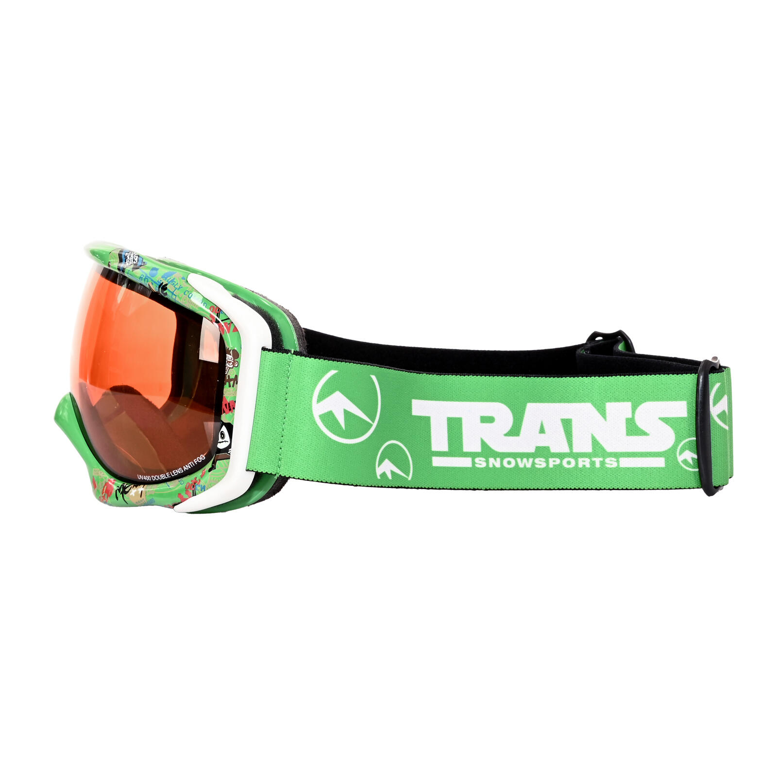 Gafas de snowboard Trans Rider Rookie Junior modelo especial talla única verde 4/4