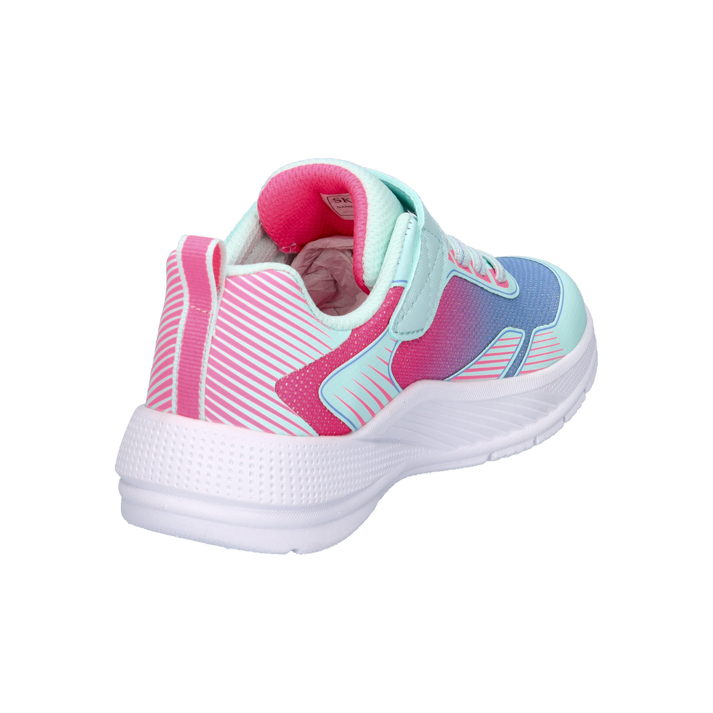 Skechers Kinder Microspec Advance-Oasis Point Unisex 303657L AQMT Aqua/Multi 6/7
