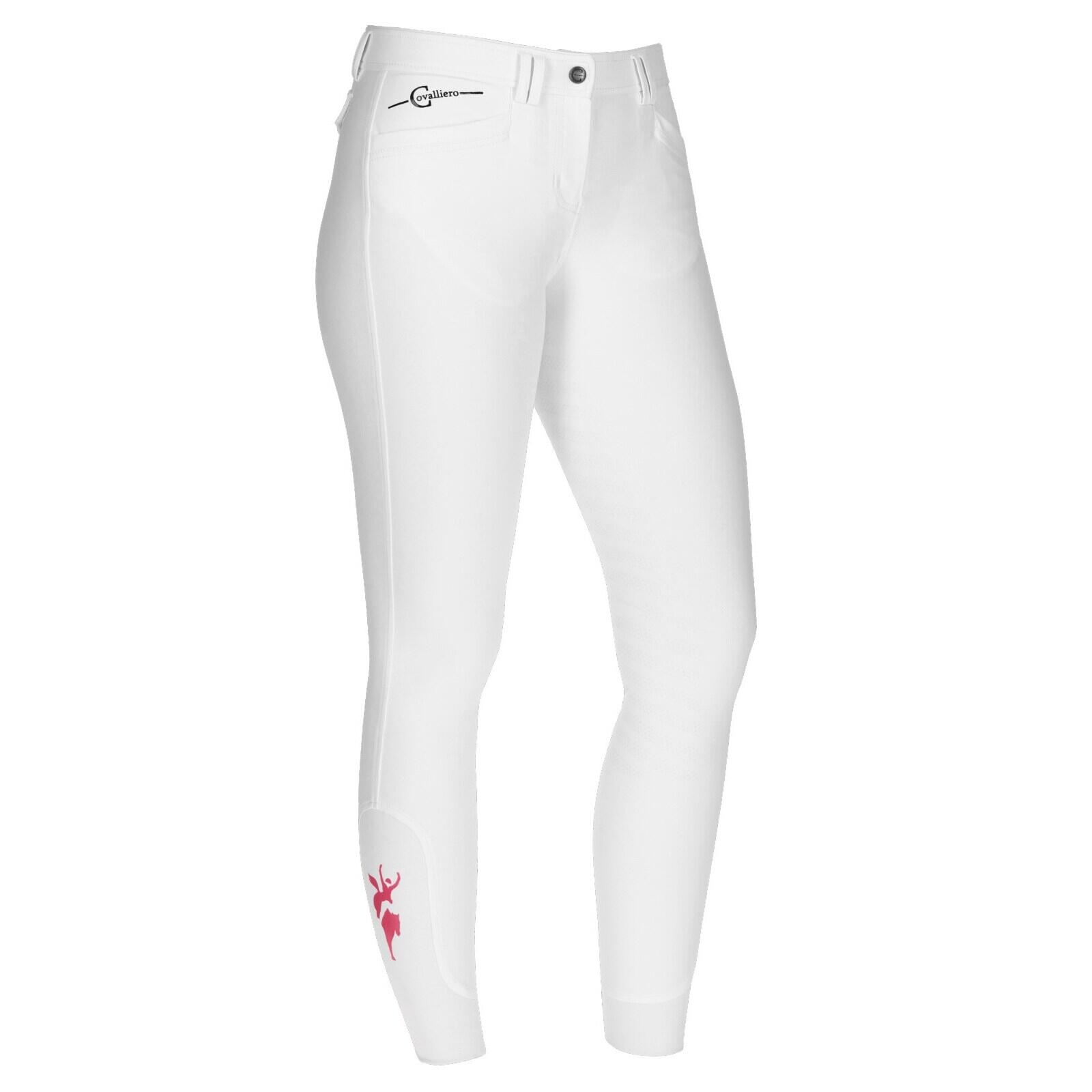 Pantalon équitation à fond intégrale femme Covalliero Janne x PinkRibbon 2/5