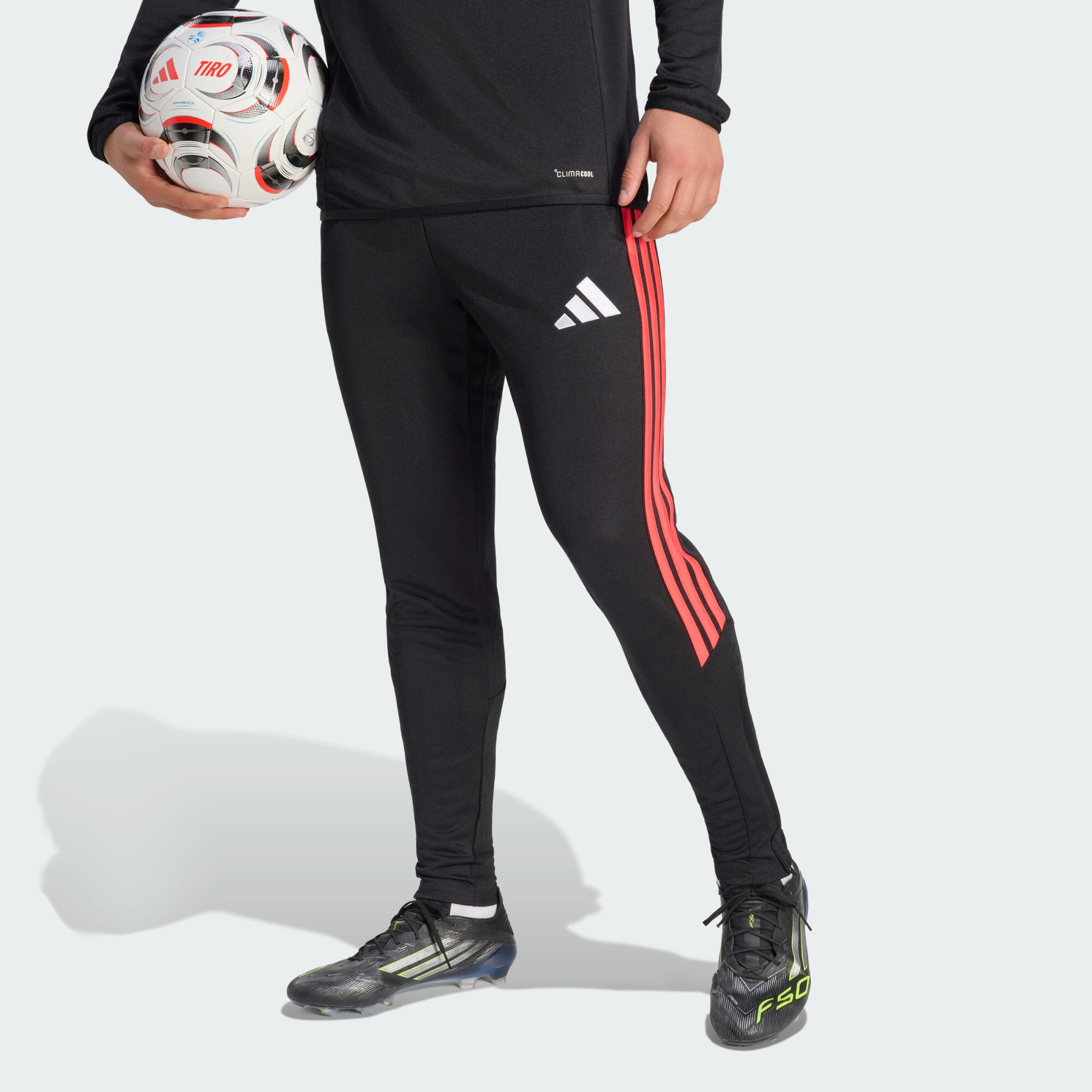 Adidas - Pantalon De Training Standard Tiro26 League - Pantalons - Noir|rouge - Decathlon