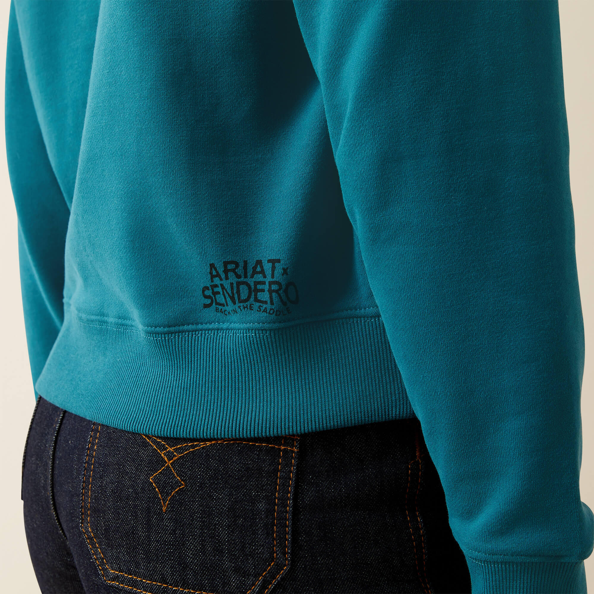 Sweatshirt Damen Ariat Essential Sendero West is Best 3/5