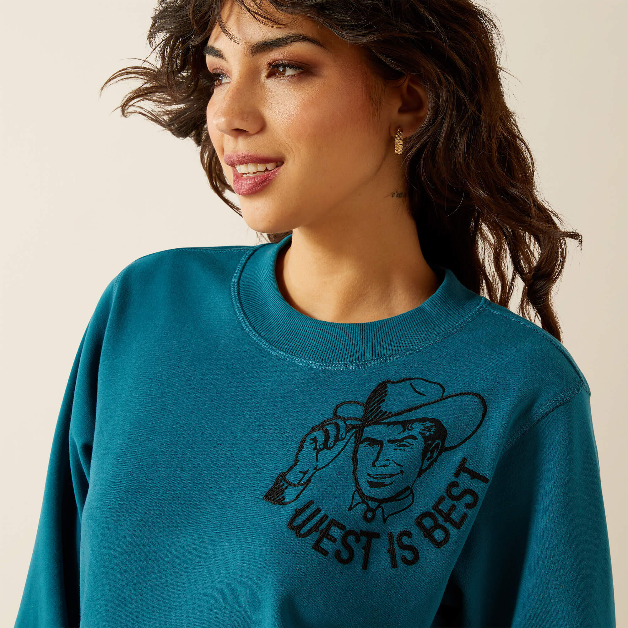 Sweatshirt Damen Ariat Essential Sendero West is Best 4/5