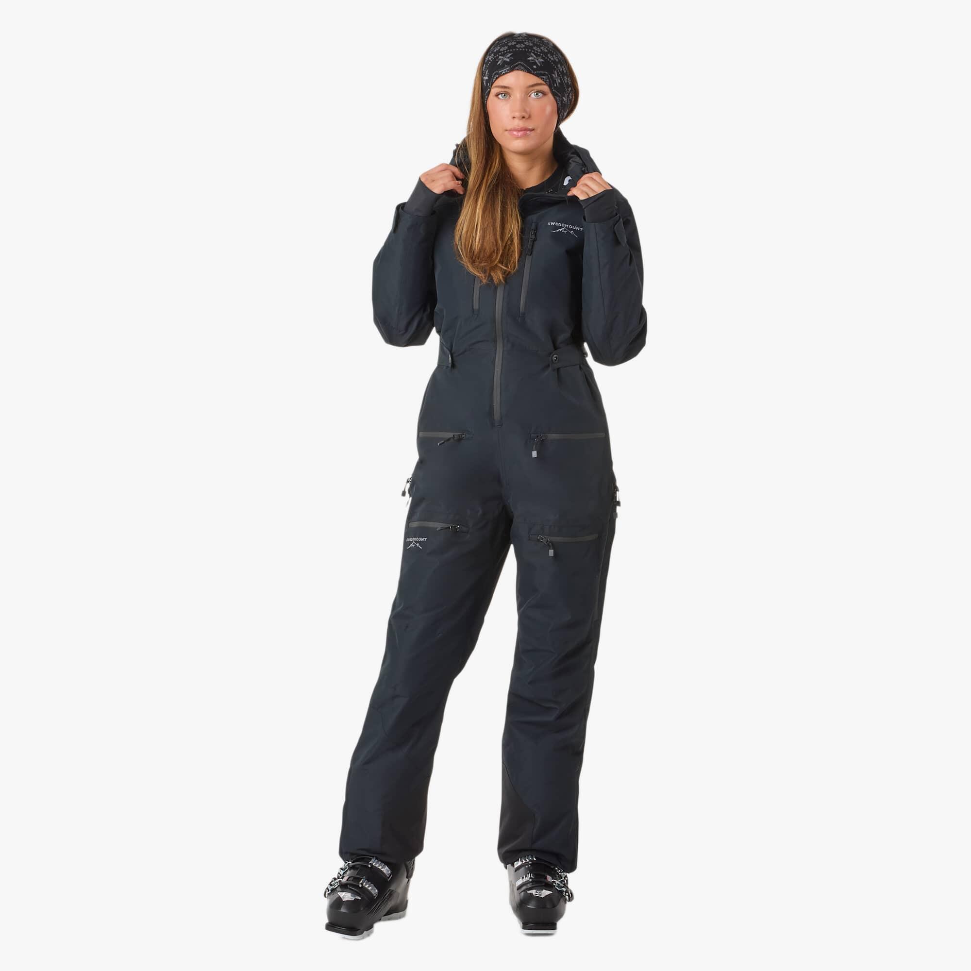 Swedemount - Combinaison De Ski Femme Hiver Imperméable Coupe-vent Respirante Freeride Ii - Combinaison De Ski - Noir - Decathlon