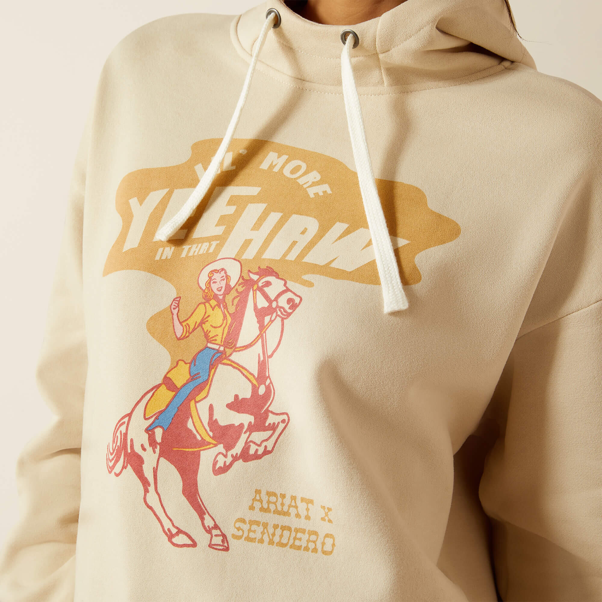 Felpa con cappuccio da donna Ariat Essential Sendero Yeehaw 3/5