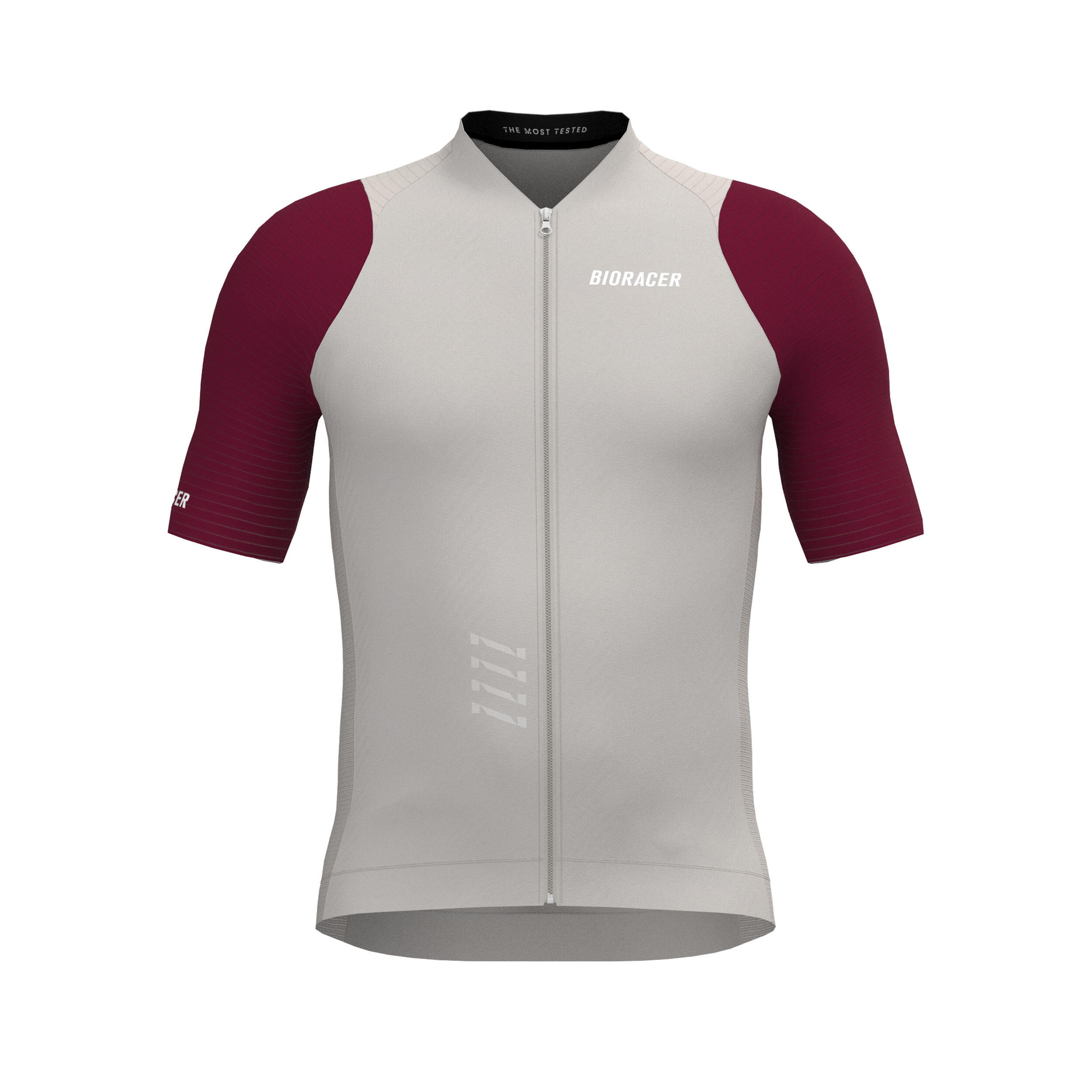 Bioracer - Maillot Bioracer Icon - Maillot Manches Courtes - Gris|rouge - Decathlon