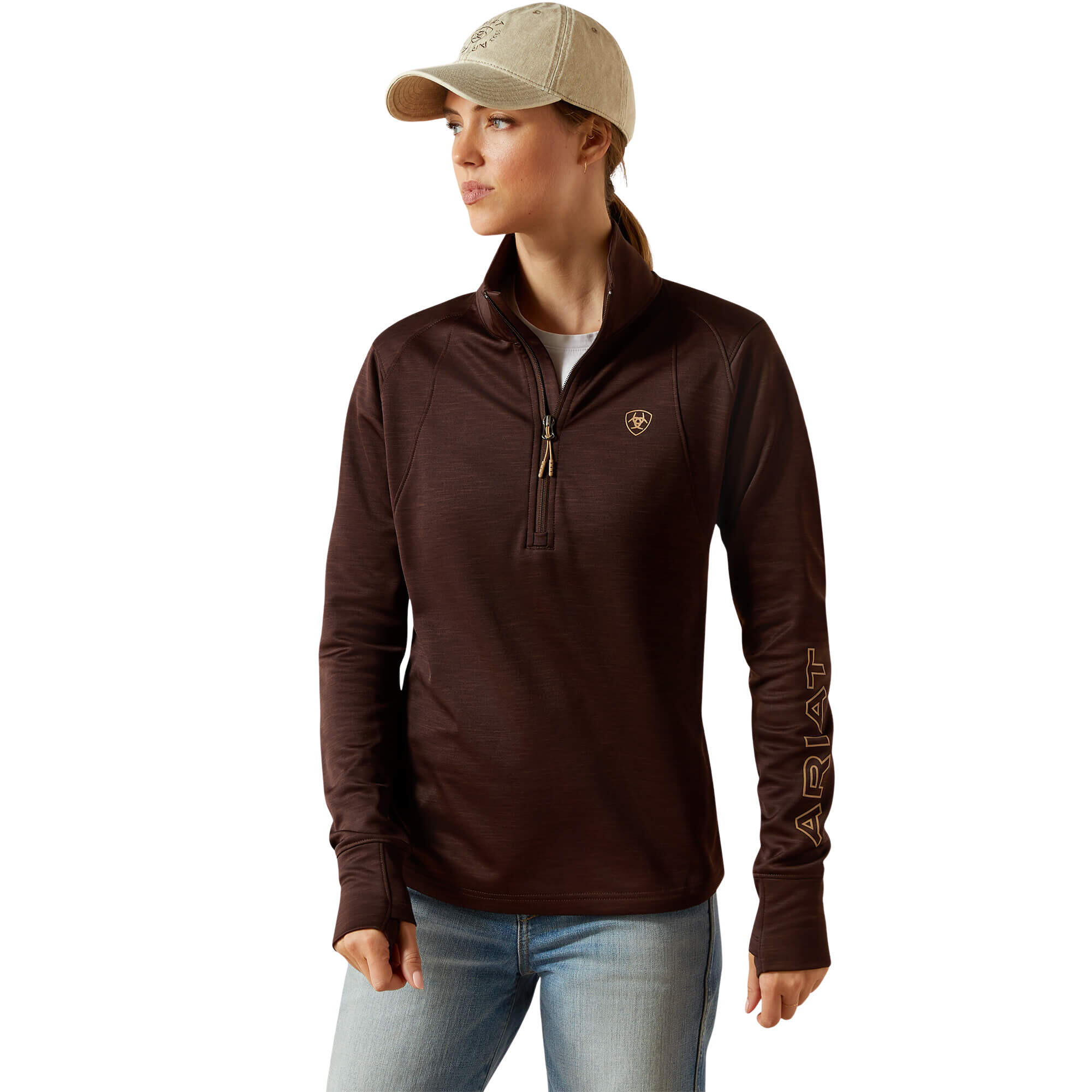 ARIAT Pile 1/2 Zip donna Ariat Team EQ