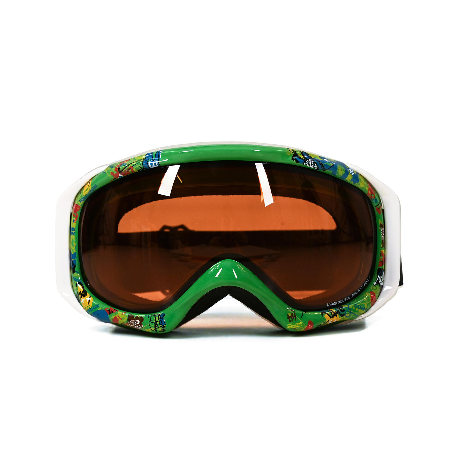 Gafas de snowboard FTWO Rider Rookie Junior modelo especial talla única verde 2/4