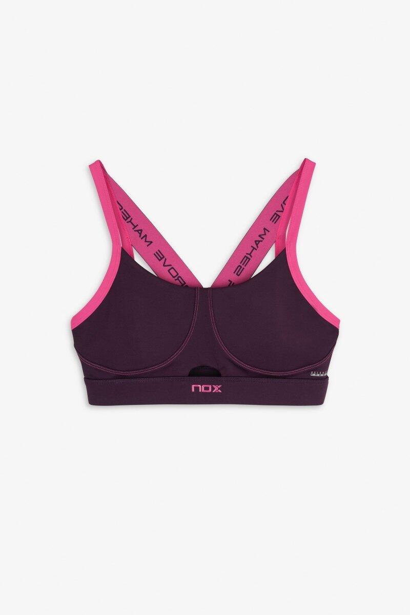 Reggiseno sportivo donna PRO Deep Purple 4/5