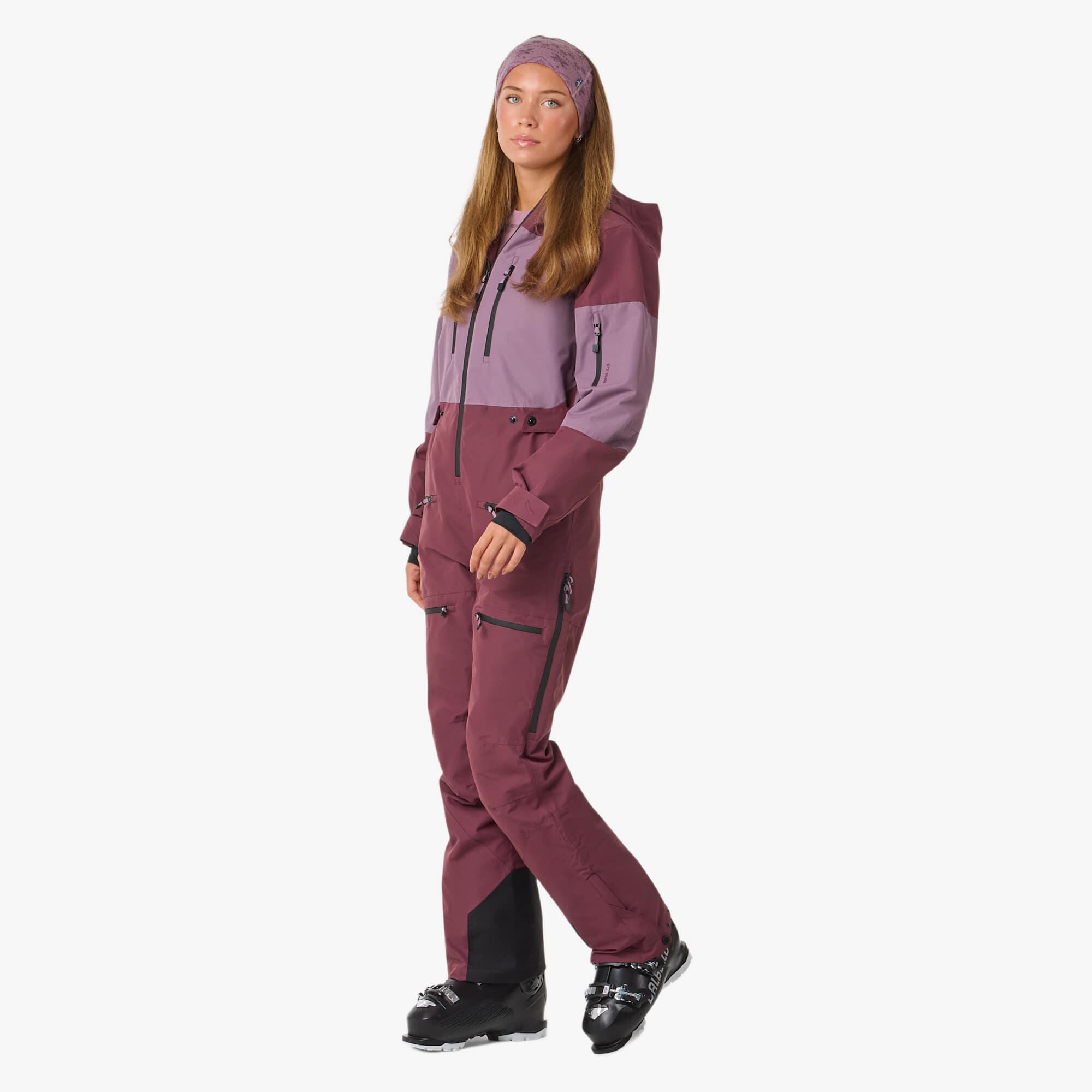 Women skiing winter overall waterproof windproof breathable Freeride II 4/7