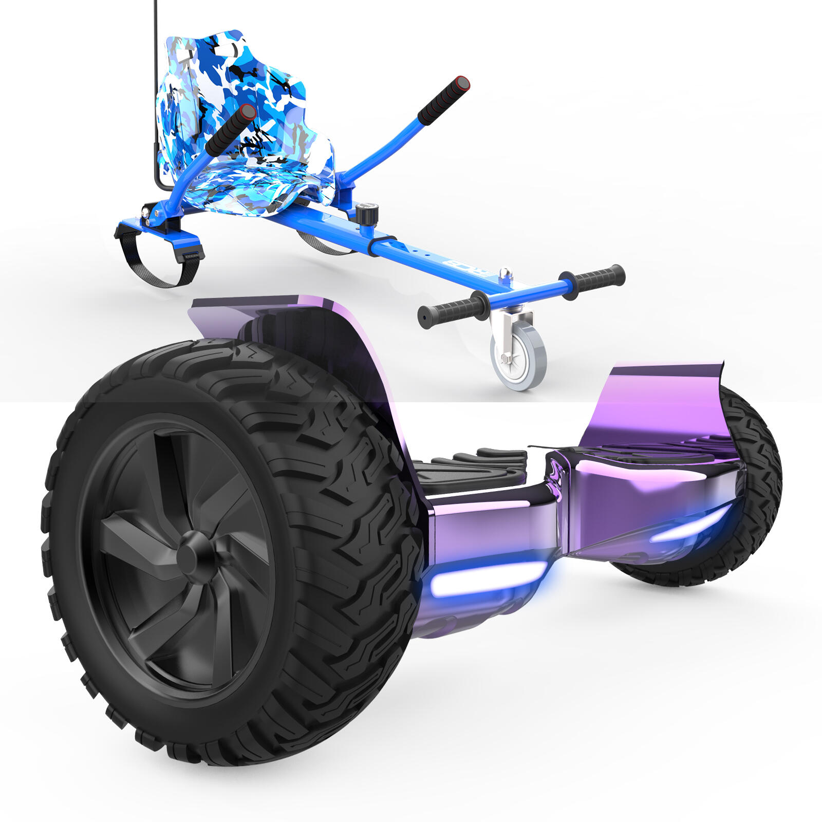 Hoverboards com go-kart de 8.5 polegadas, bluetooth rcb-hy-a16