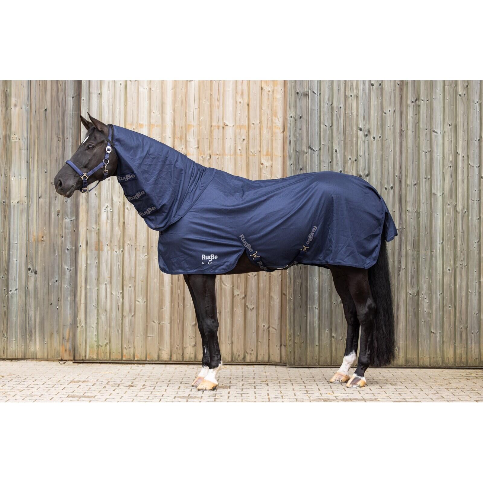 Couverture anti-mouches pour cheval Covalliero RugBe SuperFly 3/3