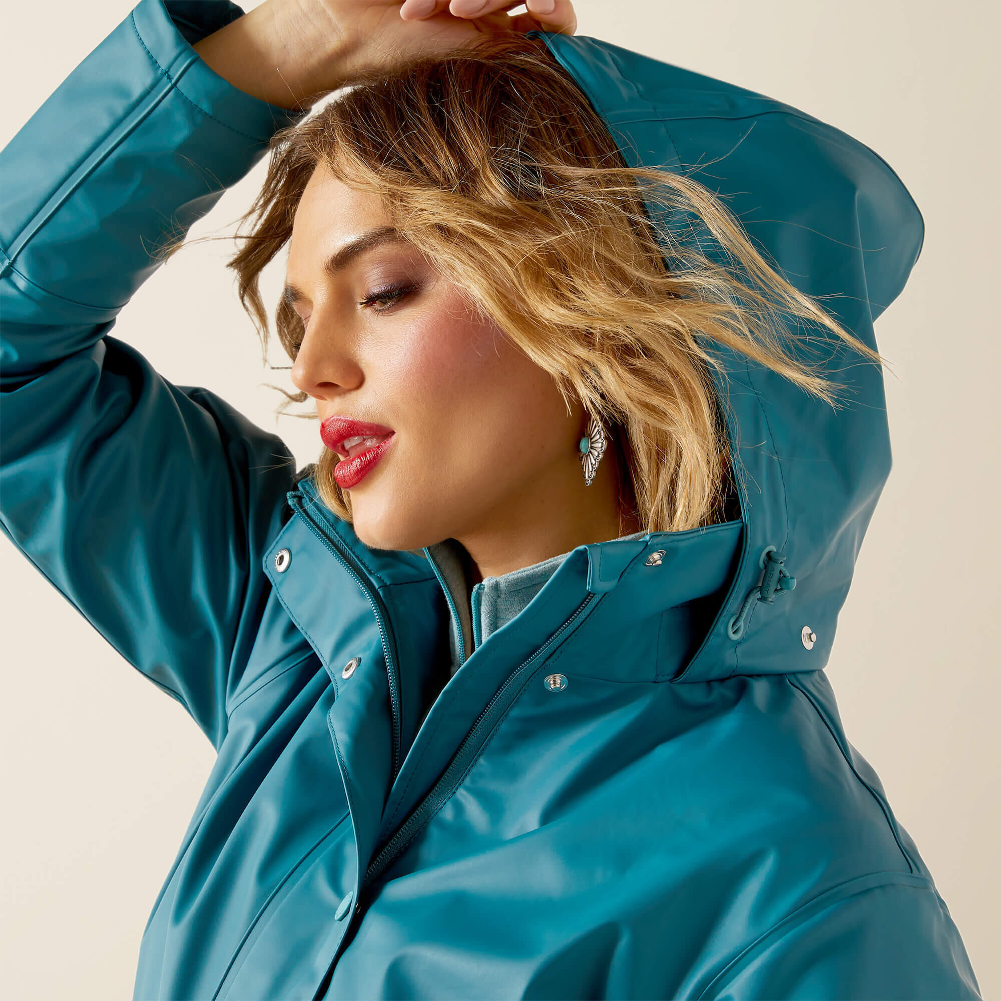 Veste imperméable équitation femme Ariat Drizzle 3/5