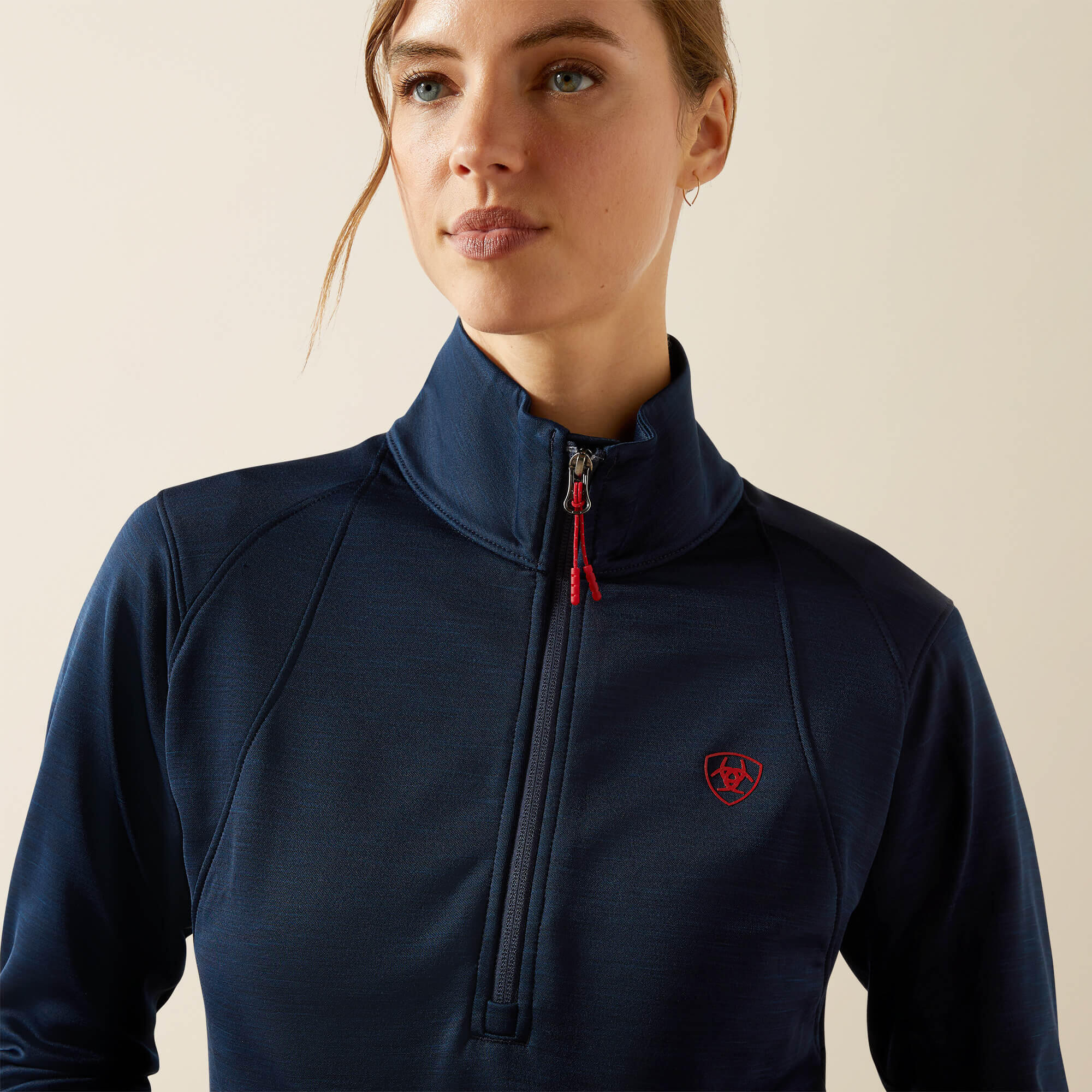 Pile 1/2 Zip donna Ariat Team EQ 3/5