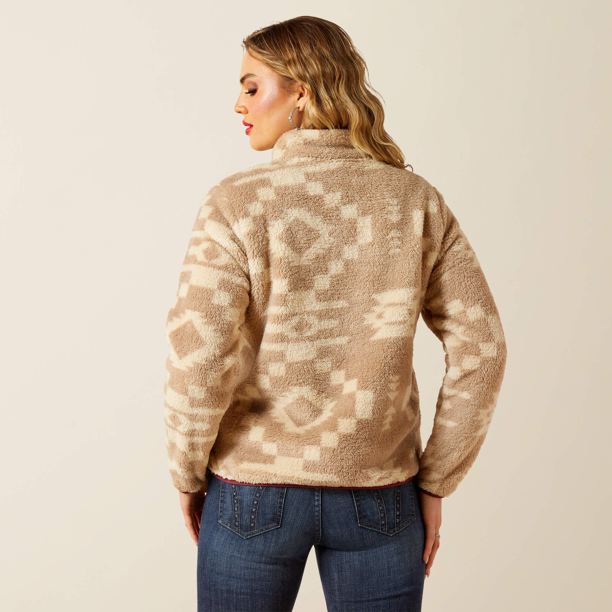 Felpa da donna Ariat Berber Snap Front 2/5