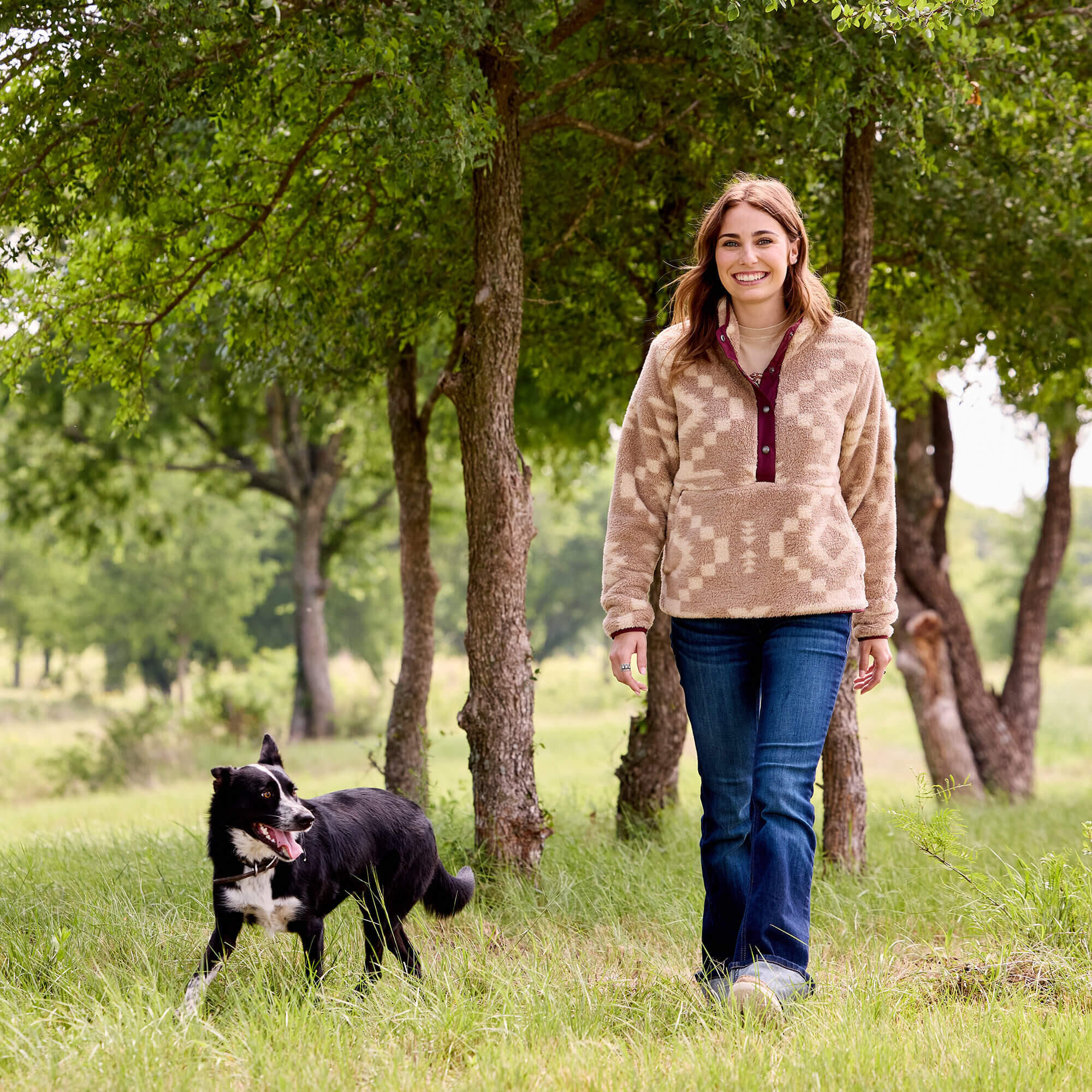 Felpa da donna Ariat Berber Snap Front 5/5