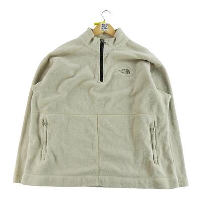 Tweedehands - heren retro tnf beige fleece pullover - goede staat