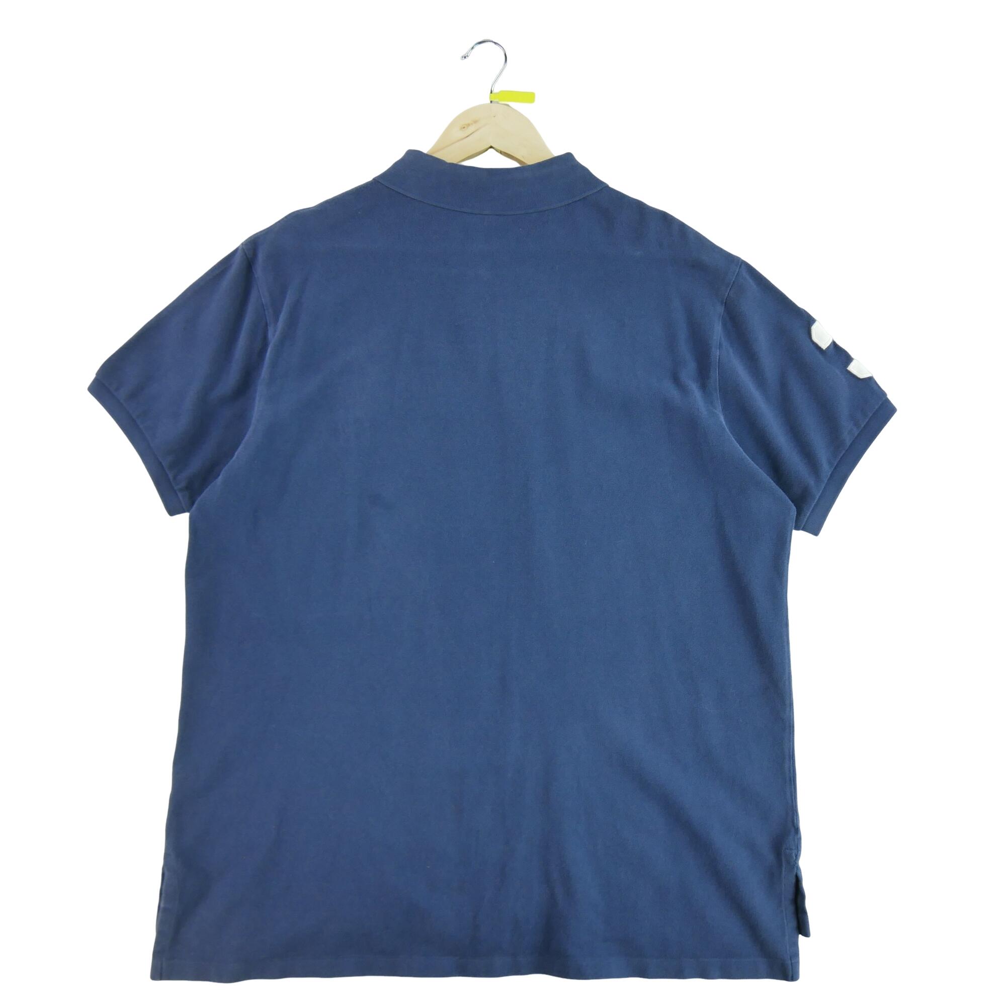 Segunda Vida - Camisa Polo de Manga Curta Azul Marinho - Em bom estado 3/7