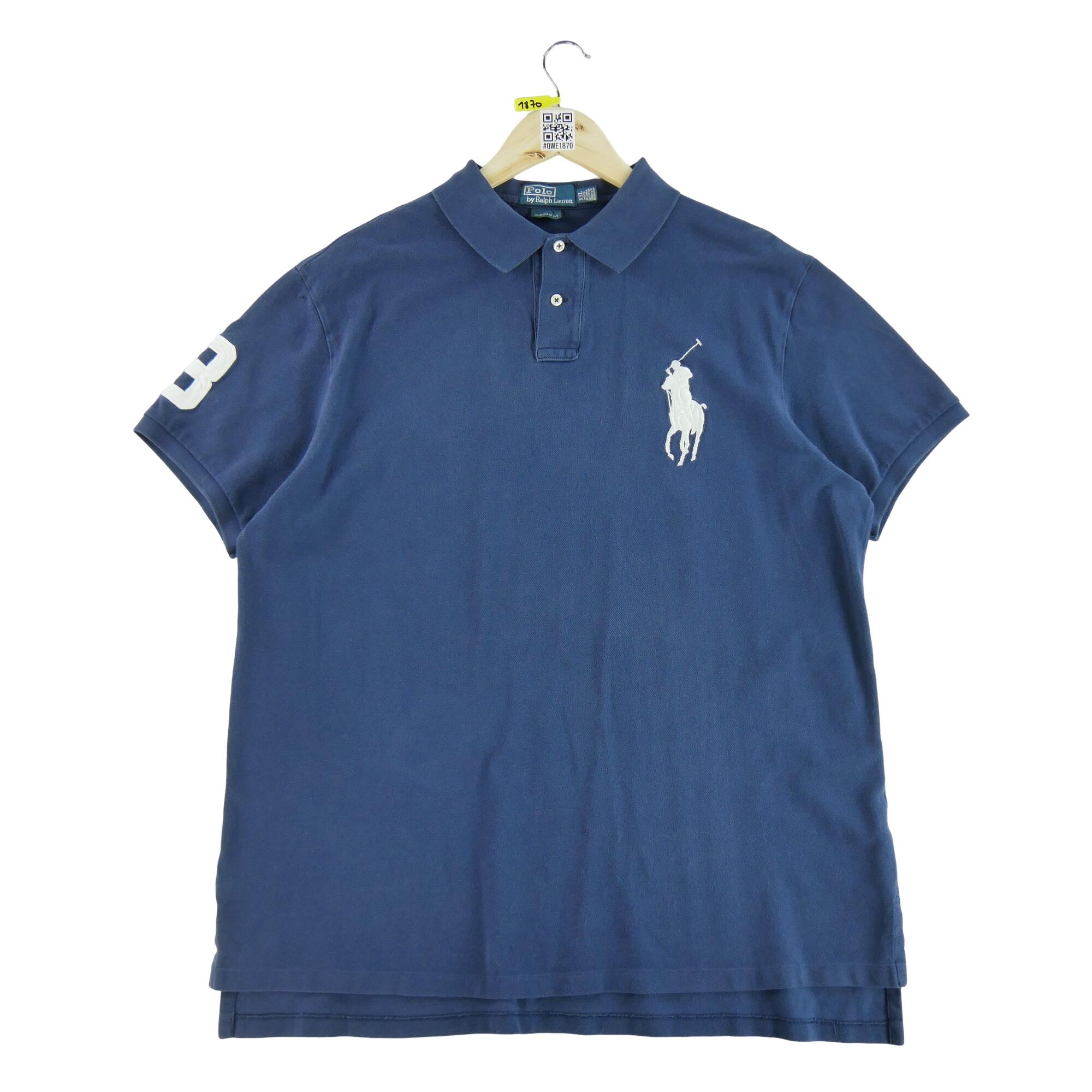 Segunda Vida - Camisa Polo de Manga Curta Azul Marinho - Em bom estado 2/7
