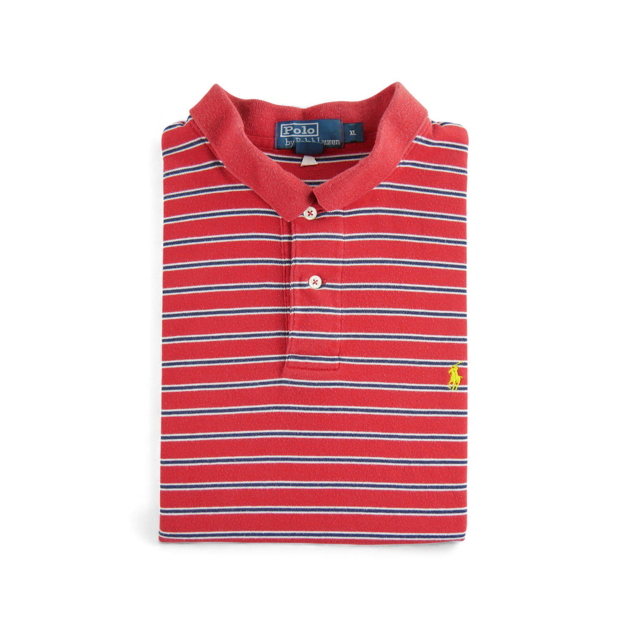 RALPH LAUREN Reconditionné - Polo manches courtes Homme Rouge - Bon État