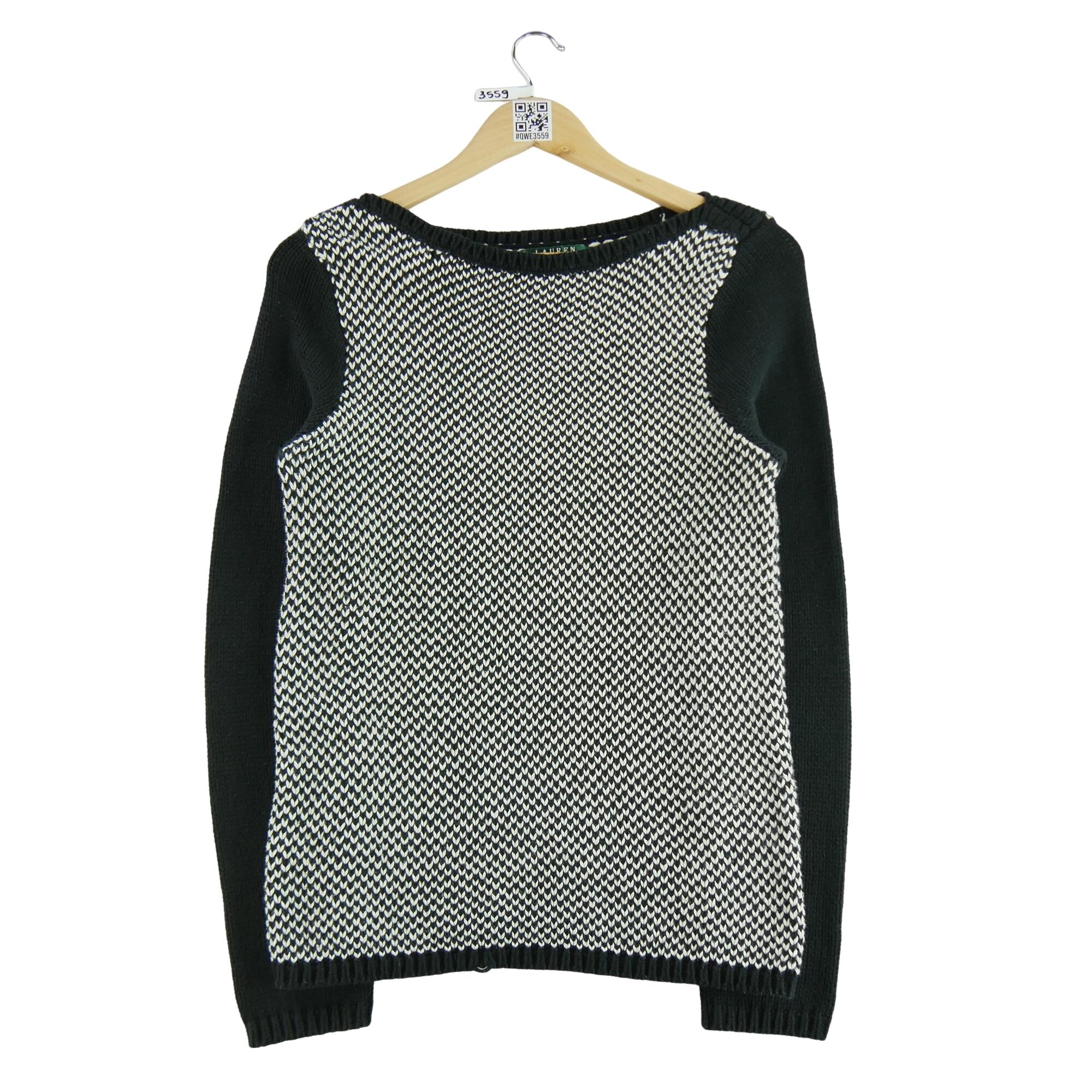 RALPH LAUREN Reconditionné - Pull Femme Noir - Excellent