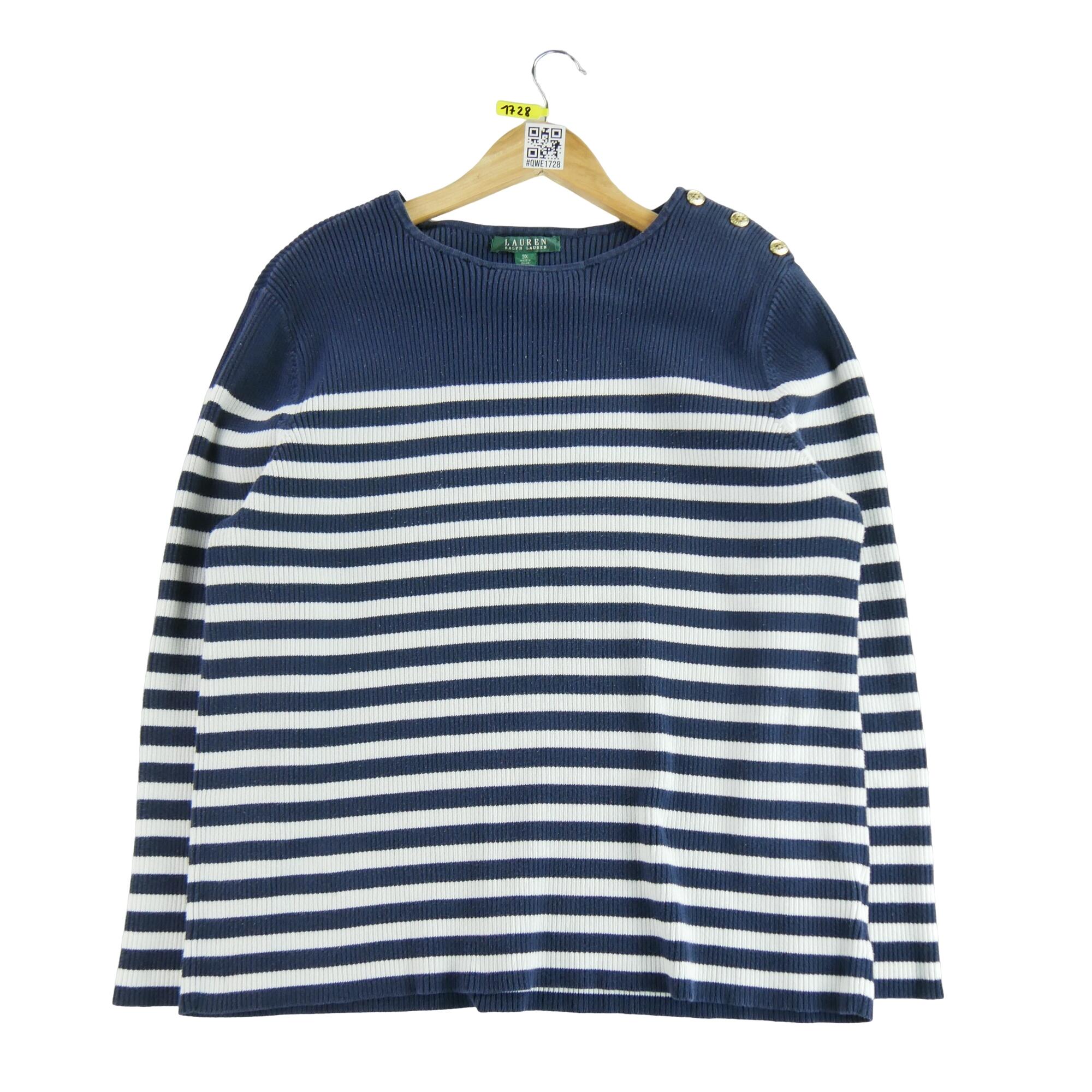 RALPH LAUREN Reconditionné - Pull Femme Marine - Bon État