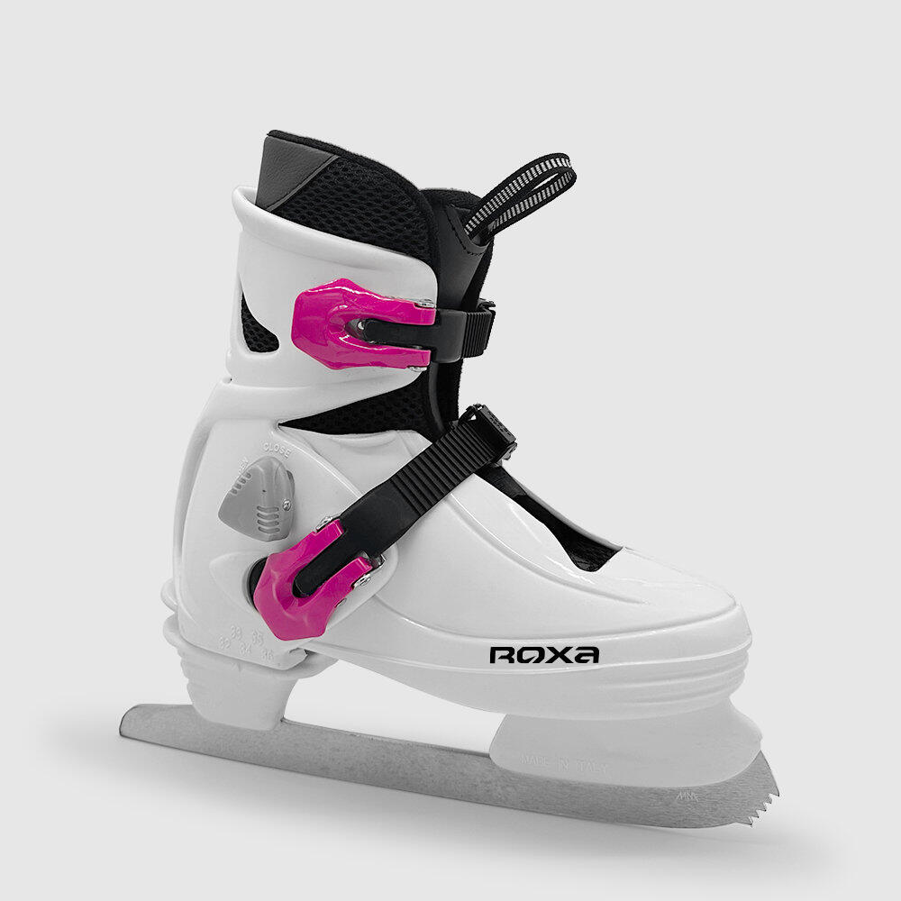 Roxa - Patins À Glace Pour Enfants - Réglables - Tweety - Patins À Glace - Blanc|rose - Decathlon