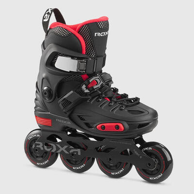 PATINES LÍNEA NIÑOS AJUSTABLE Skull Kid negro y blanco