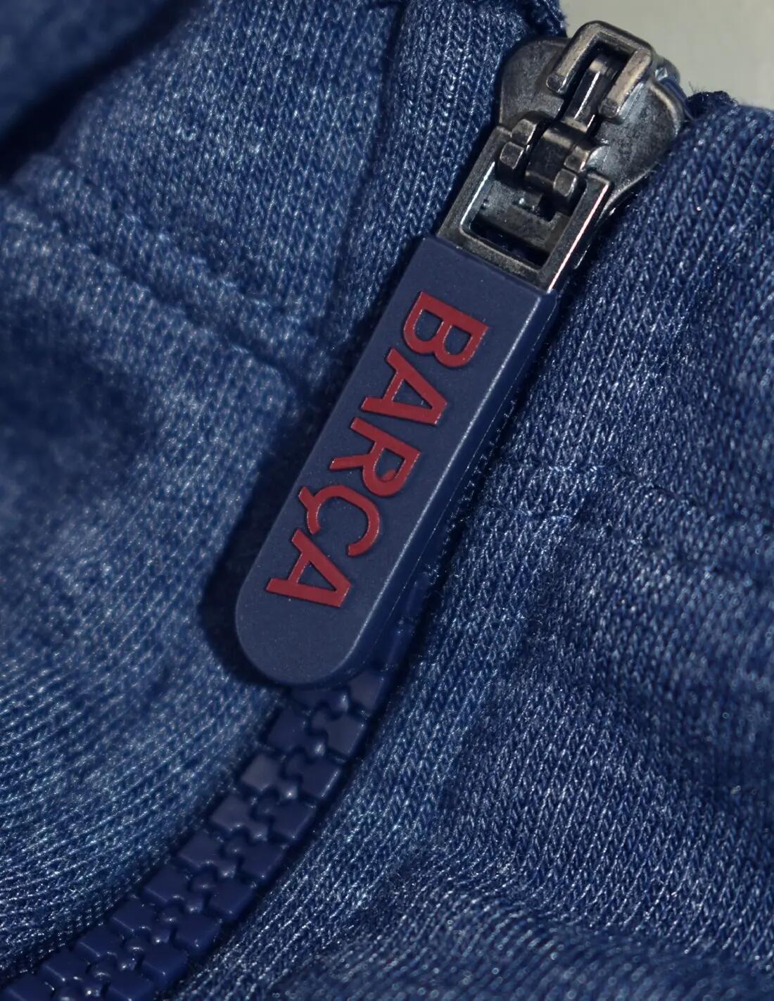 Le sweat à capuche Barça bleu marine 4/7