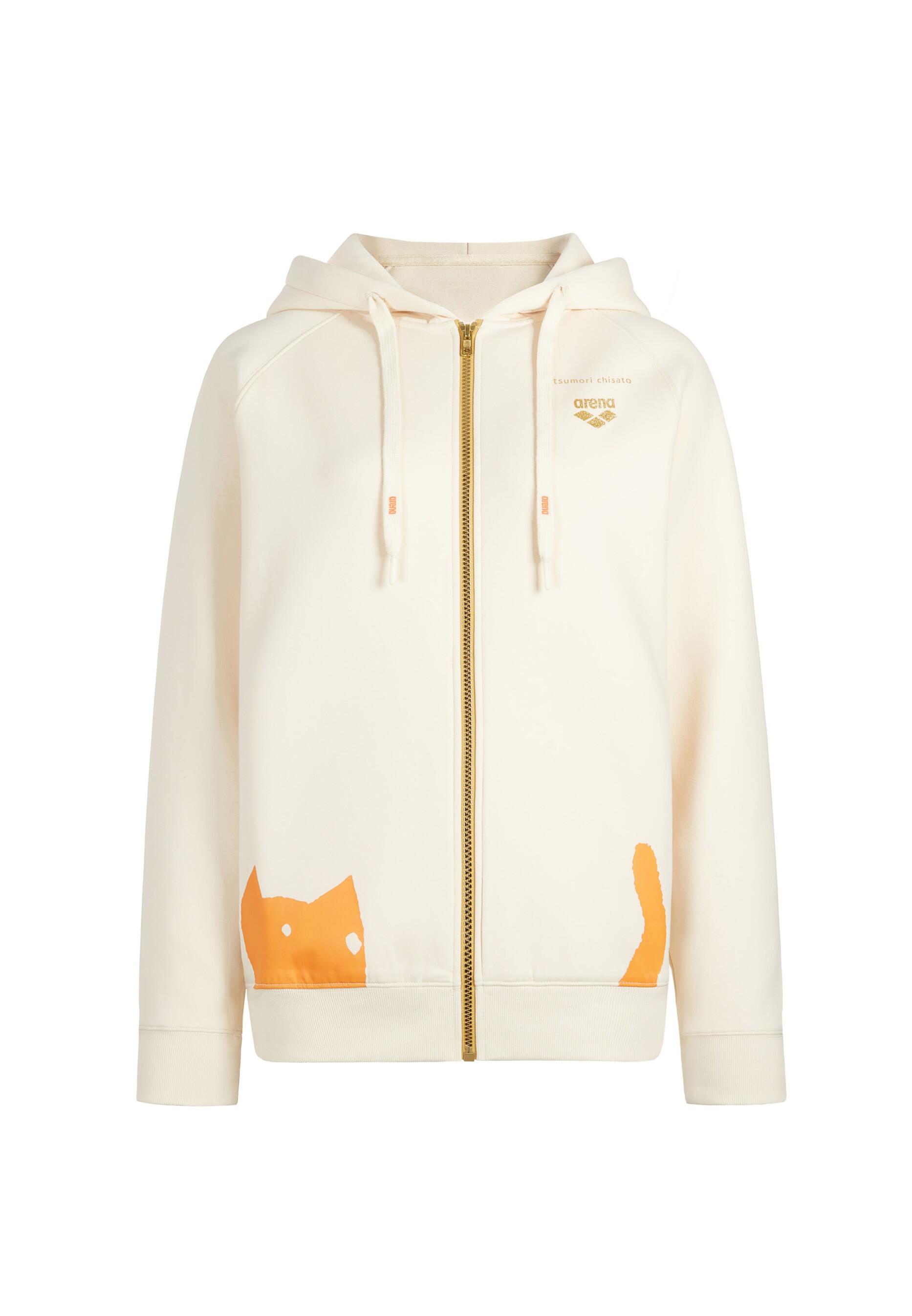 Arena X Tsumori Chisato Ladies Full Zip Hoodie Jacket - Cream