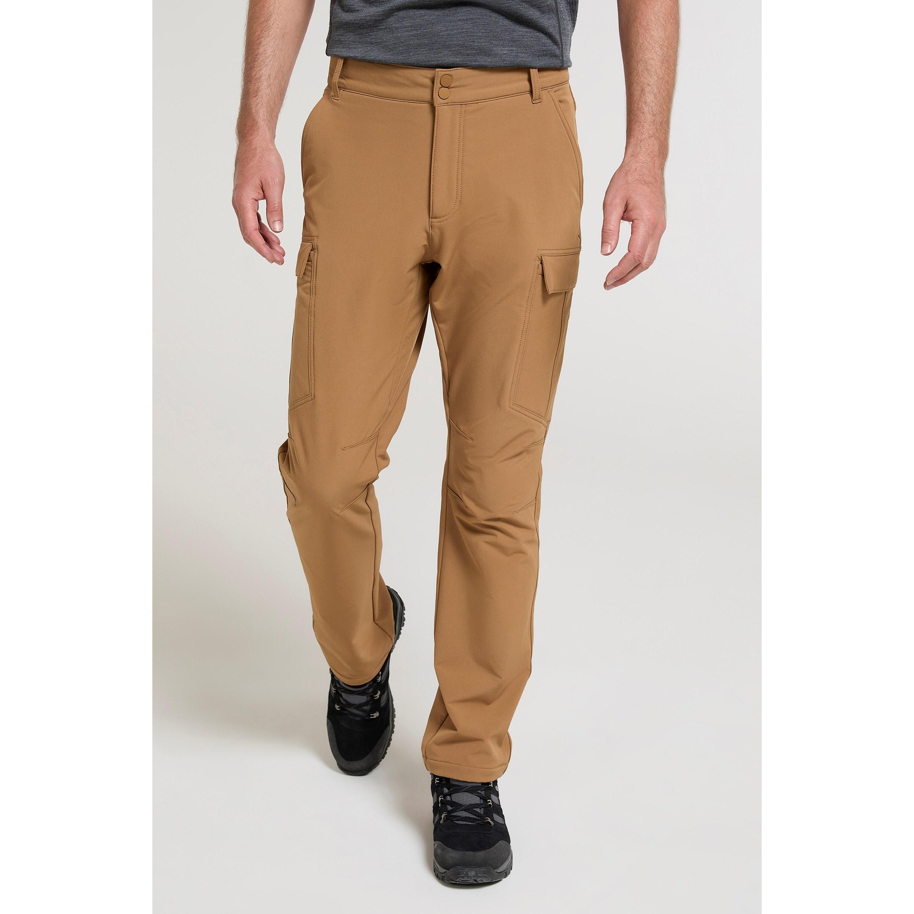 Mountain Warehouse Mens Beacon Softshell Fleece Lined Trousers