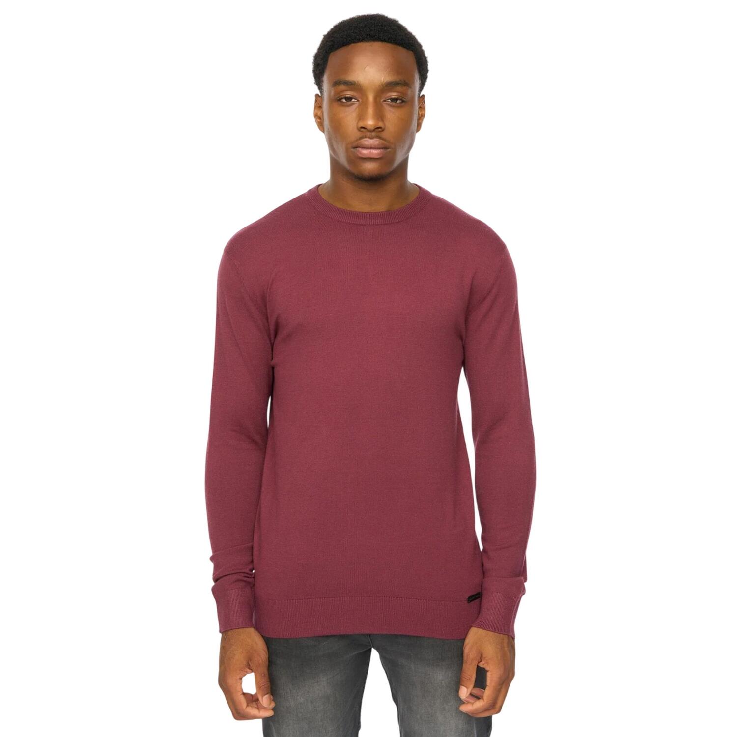 Duck and Cover Mens Consenza Knitted Crew Neck Sweatshirt